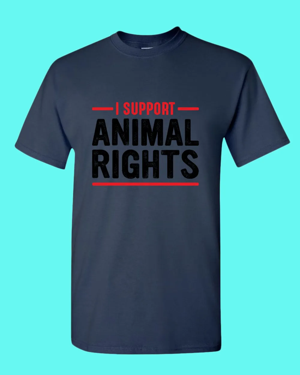 I support Animal Rights Shirt, vegetarian t-shirt