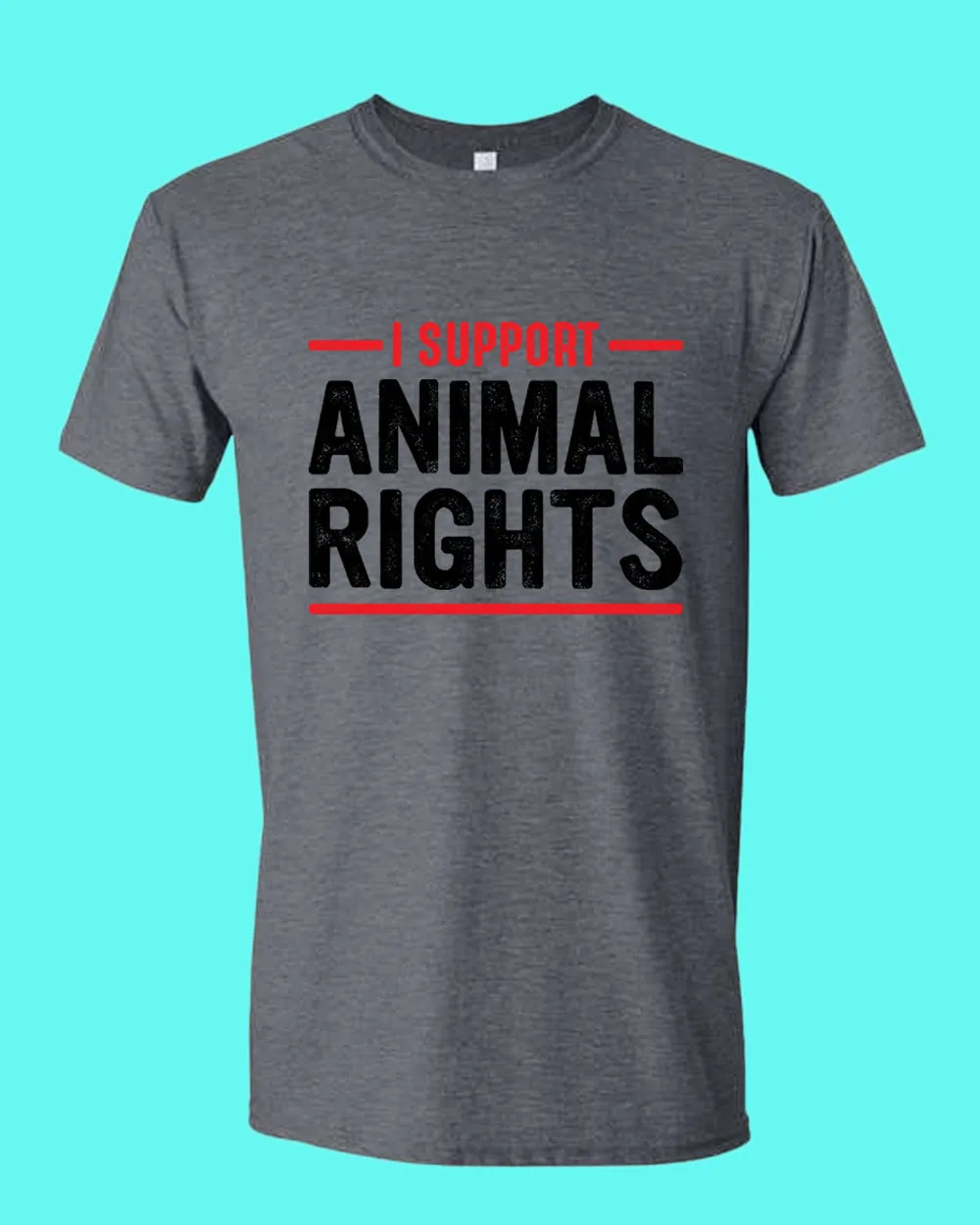 I support Animal Rights Shirt, vegetarian t-shirt