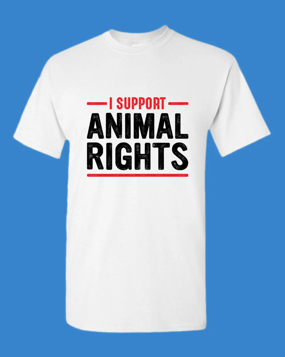 I support Animal Rights Shirt, vegetarian t-shirt