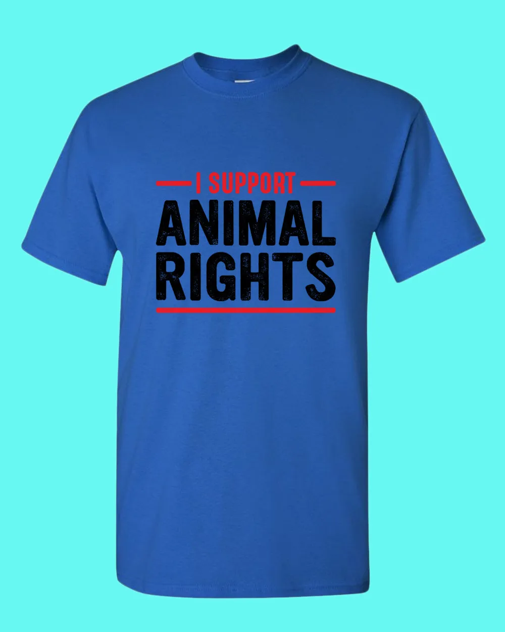 I support Animal Rights Shirt, vegetarian t-shirt