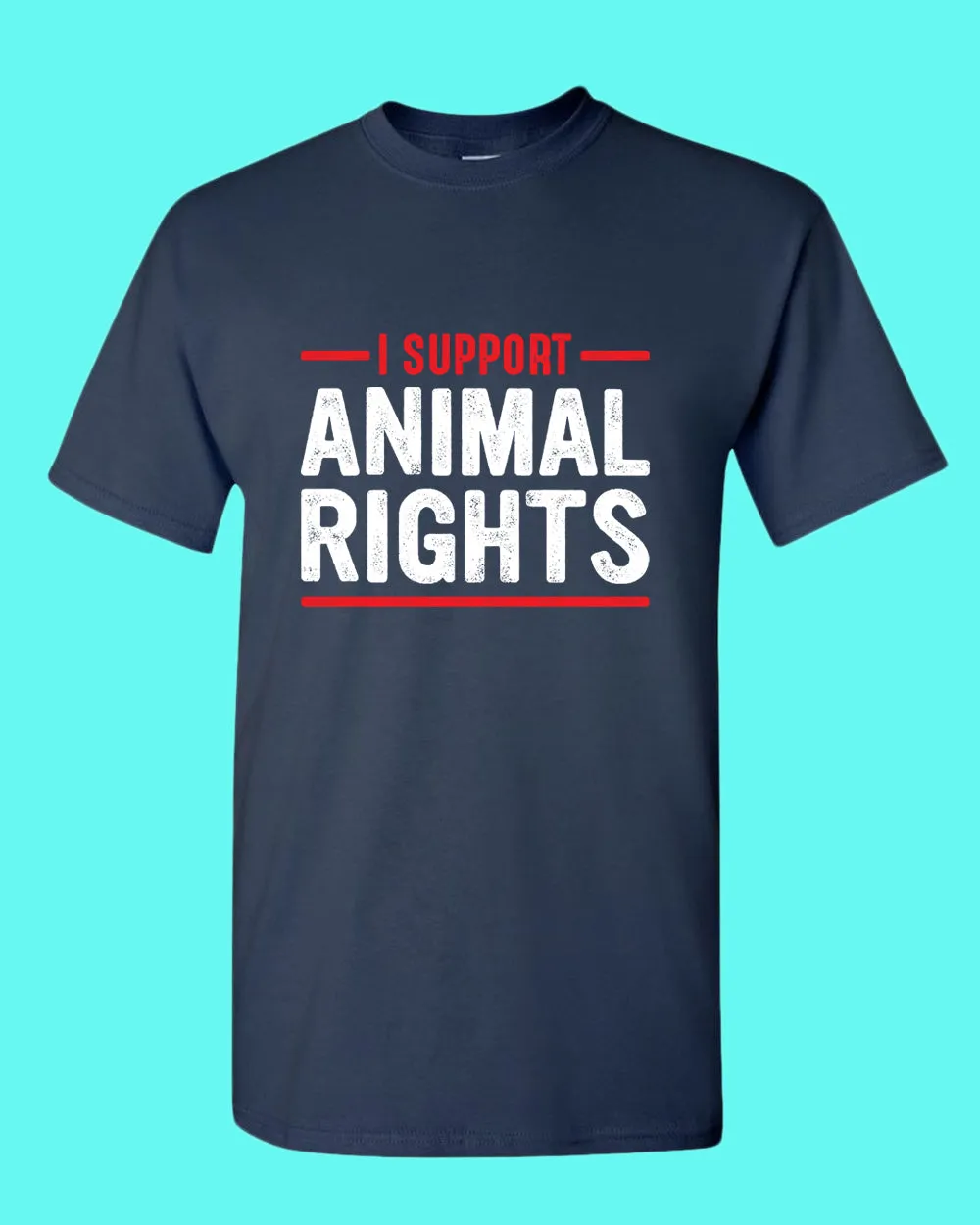 I support Animal Rights Shirt, vegetarian t-shirt