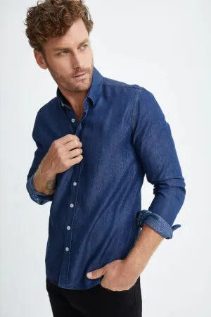 Indigo Tencel® Denim Shirt