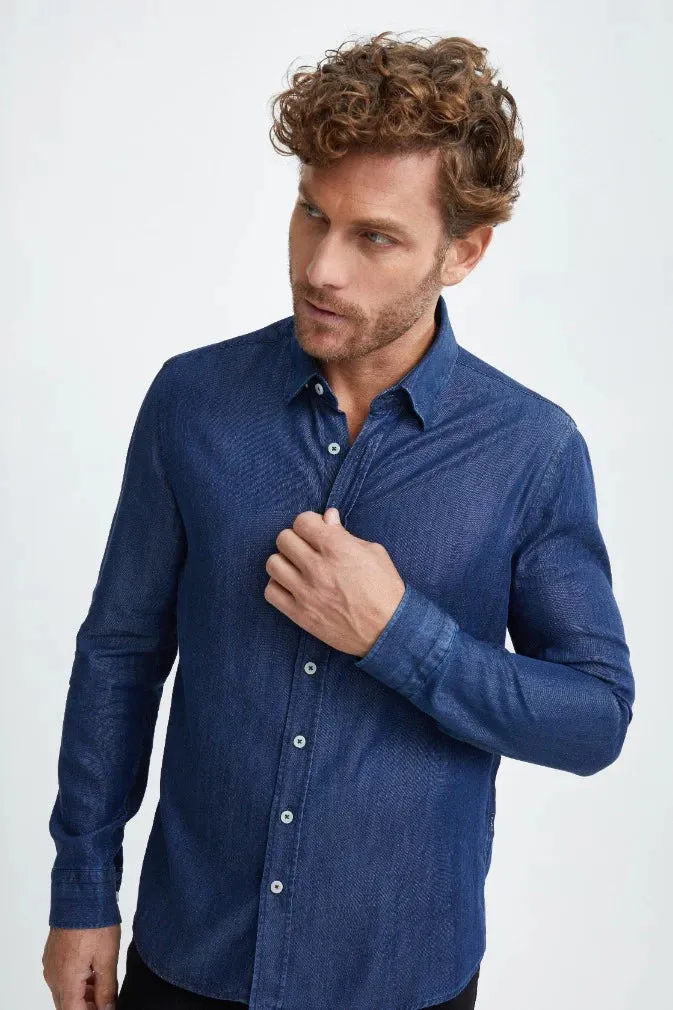 Indigo Tencel® Denim Shirt