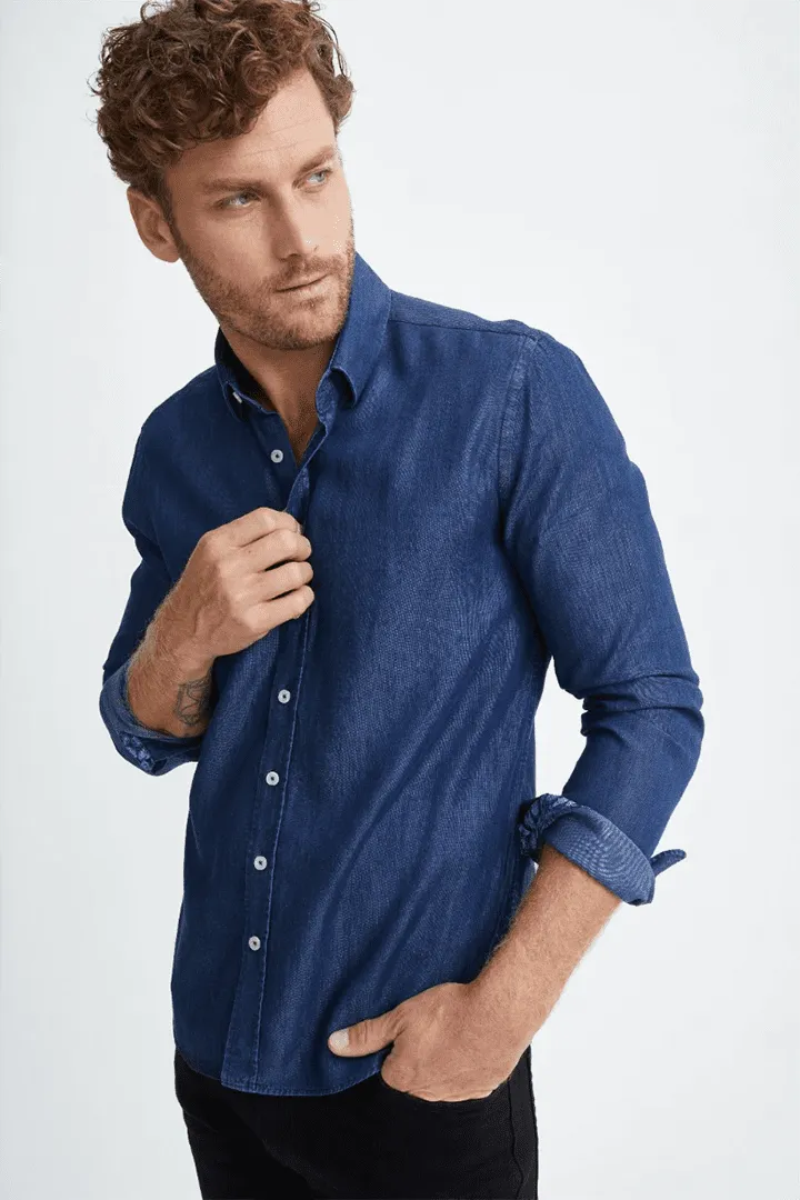 Indigo Tencel® Denim Shirt