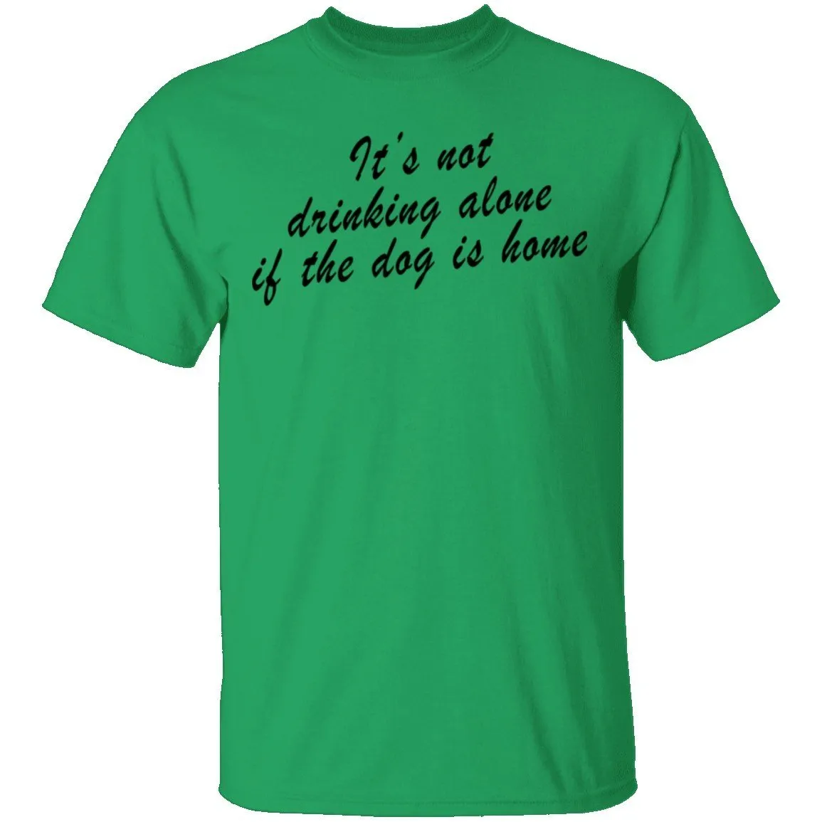 It's Not Drinking Alone If The Dog Is Home T-Shirt