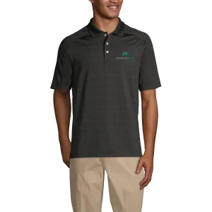 Land's End Rapid Dry Tonal Stripe Polo - Black