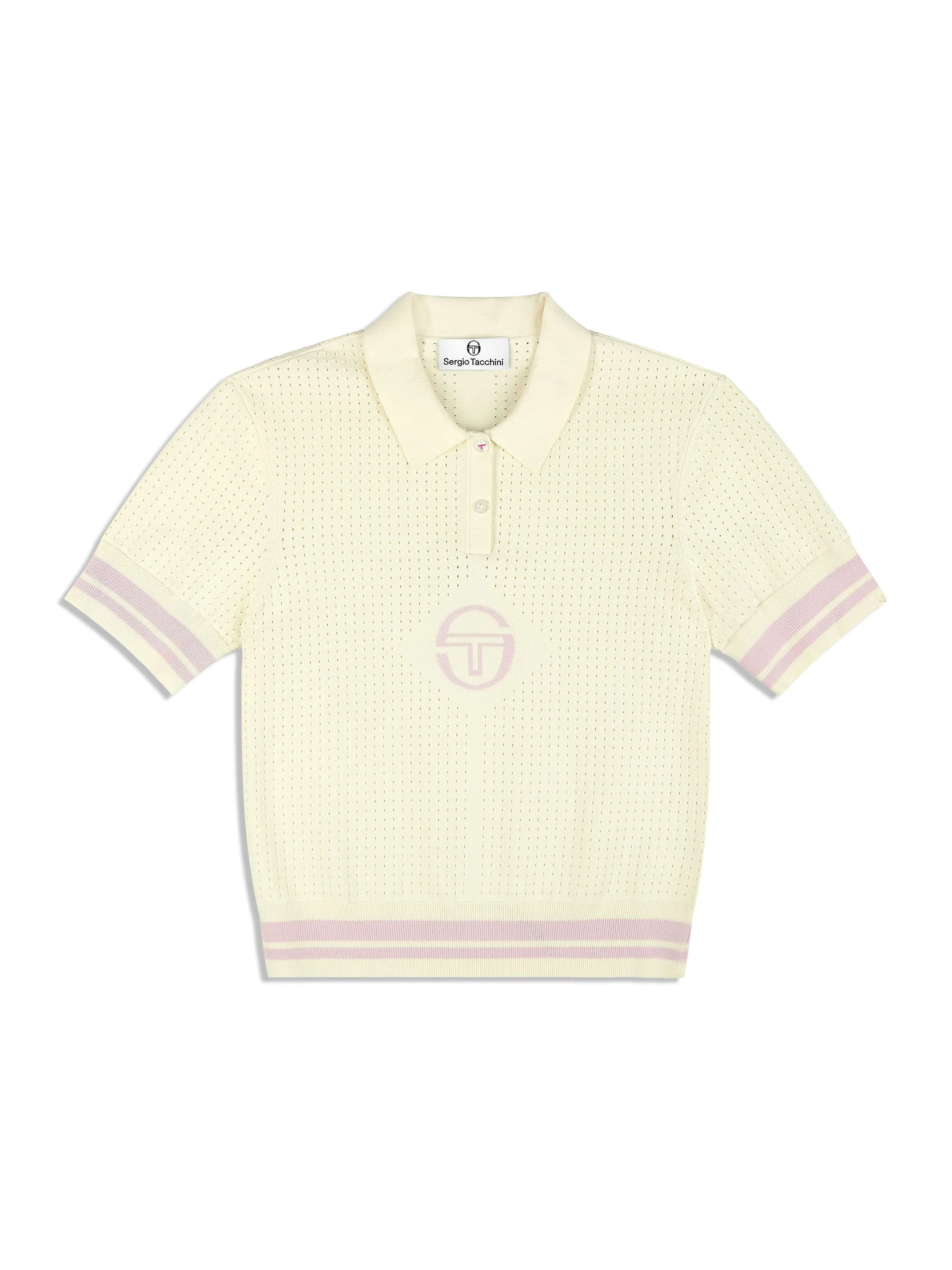 Leila Knit Polo- Gardenia