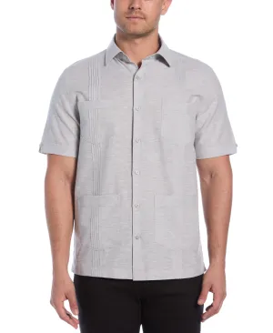 Linen Blend 4-Pocket Guayabera Shirt