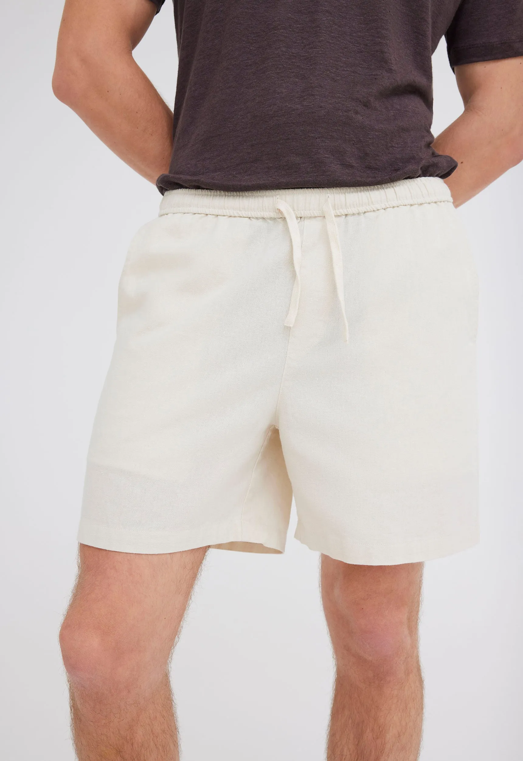 Linn Cotton Linen Short - Cloth Cream