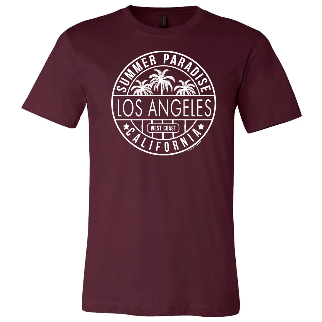 Los Angeles California West Coast Asst Colors Mens Lightweight Fitted T-Shirt/tee