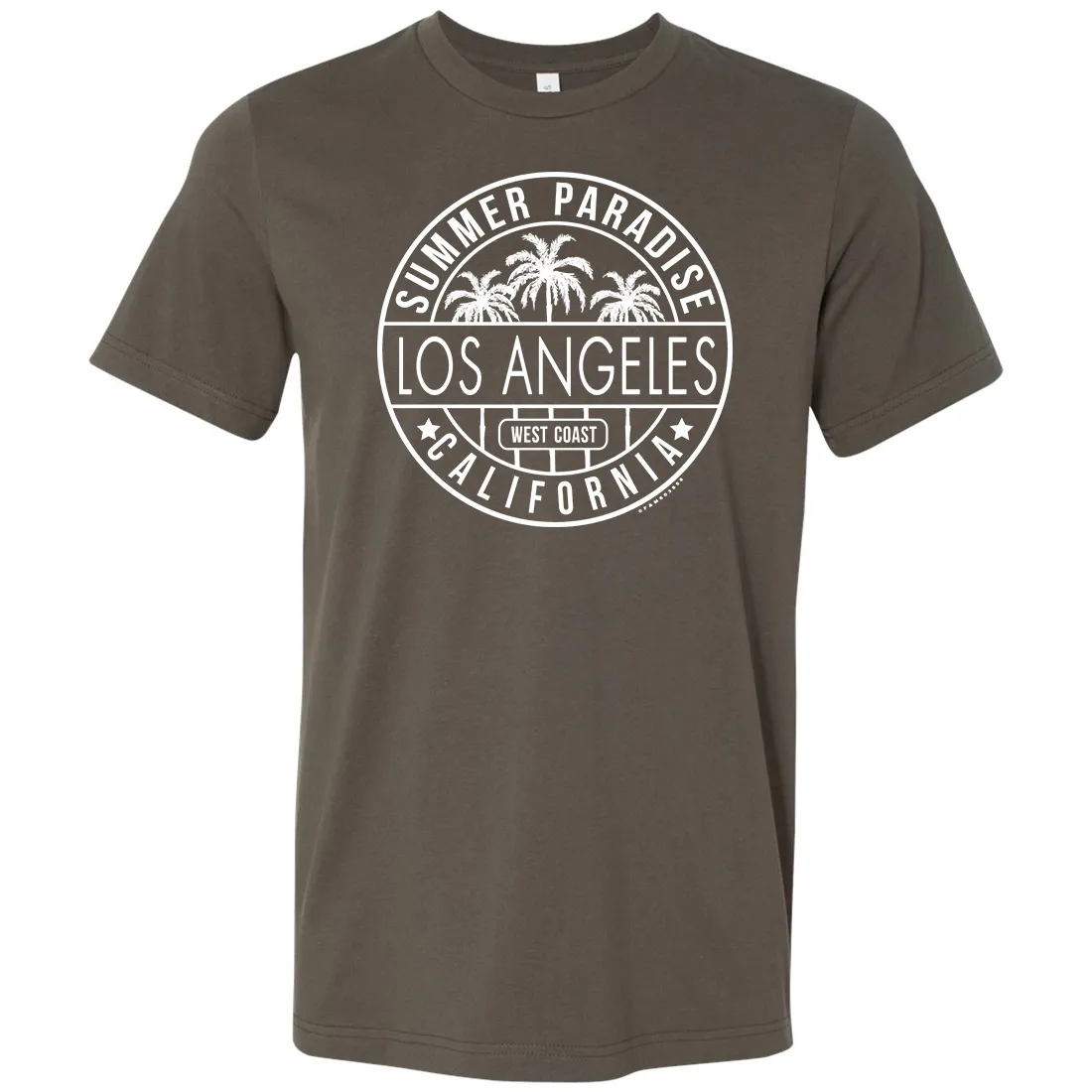 Los Angeles California West Coast Asst Colors Mens Lightweight Fitted T-Shirt/tee