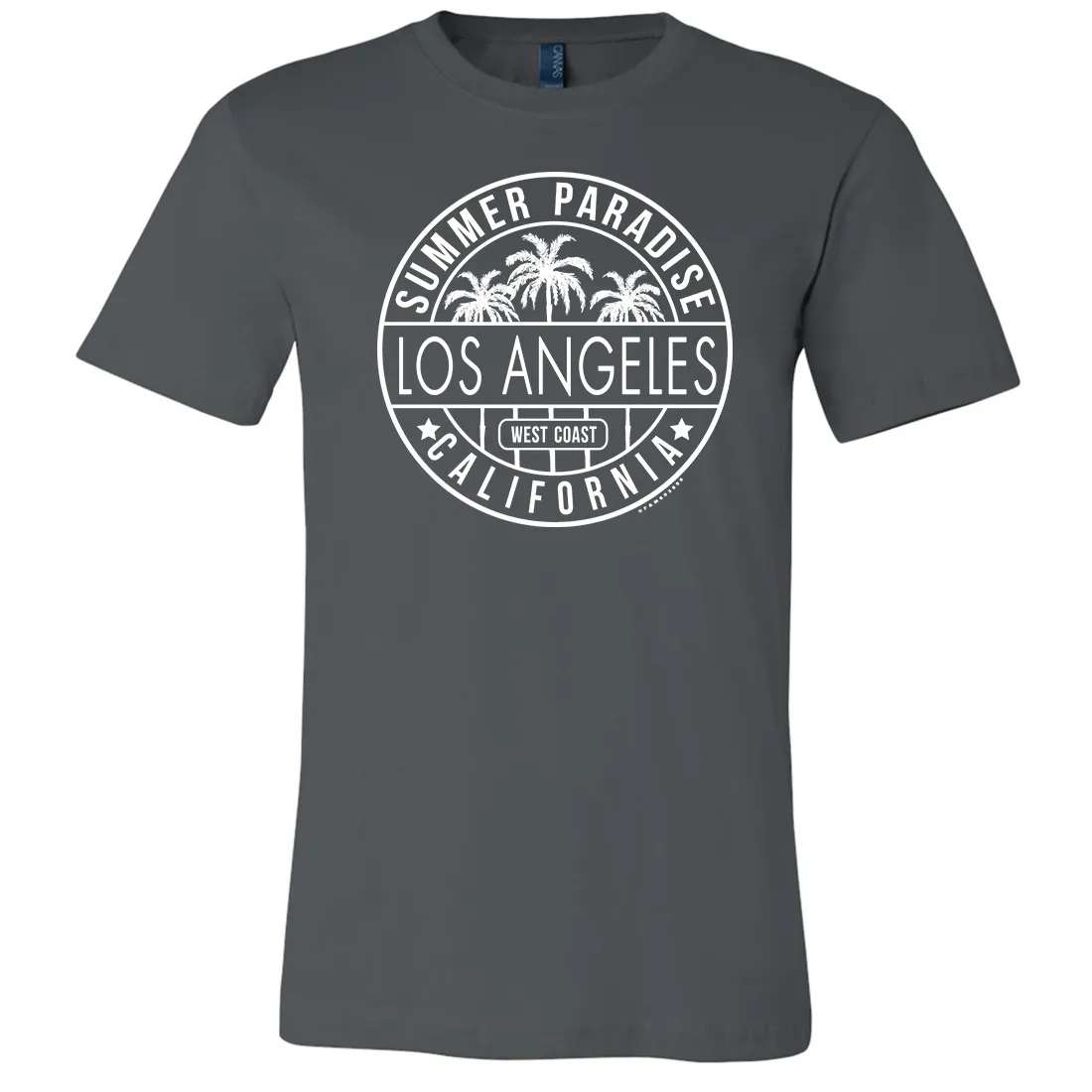 Los Angeles California West Coast Asst Colors Mens Lightweight Fitted T-Shirt/tee