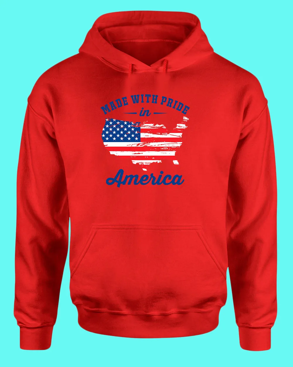 Made With Pride In America hoodie USA Flag hoodie