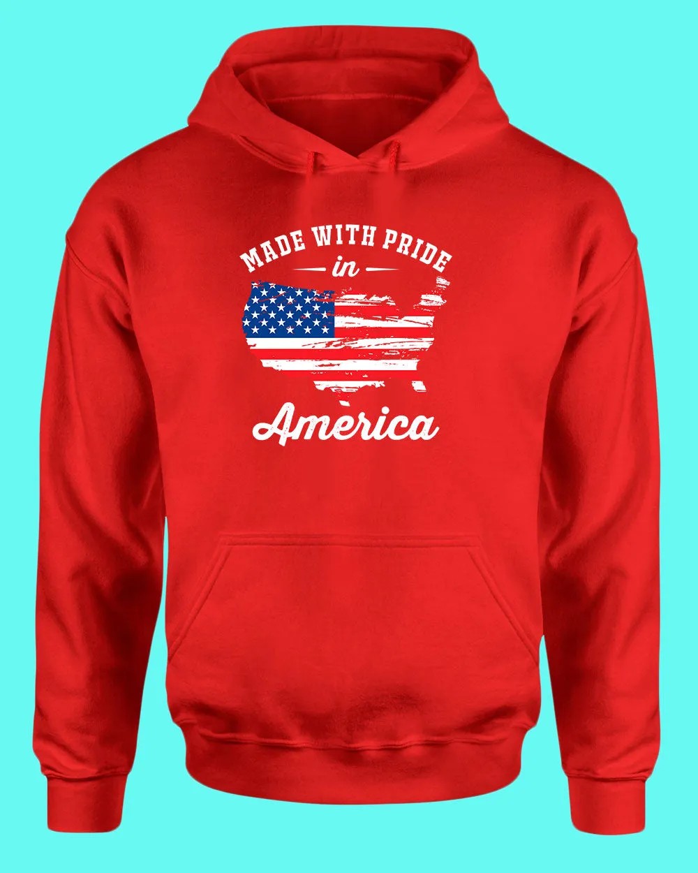 Made With Pride In America hoodie USA Flag hoodie