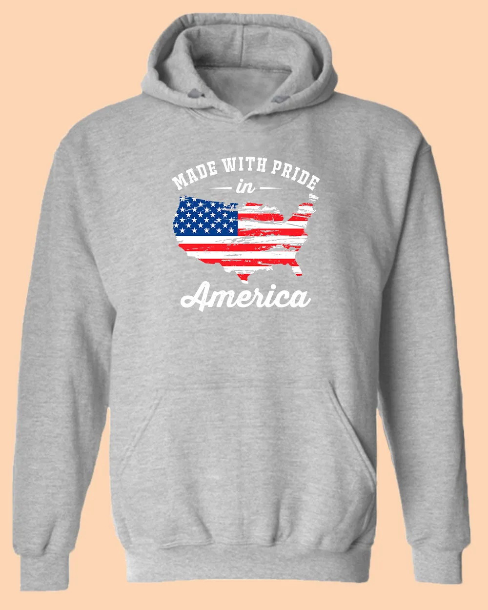 Made With Pride In America hoodie USA Flag hoodie