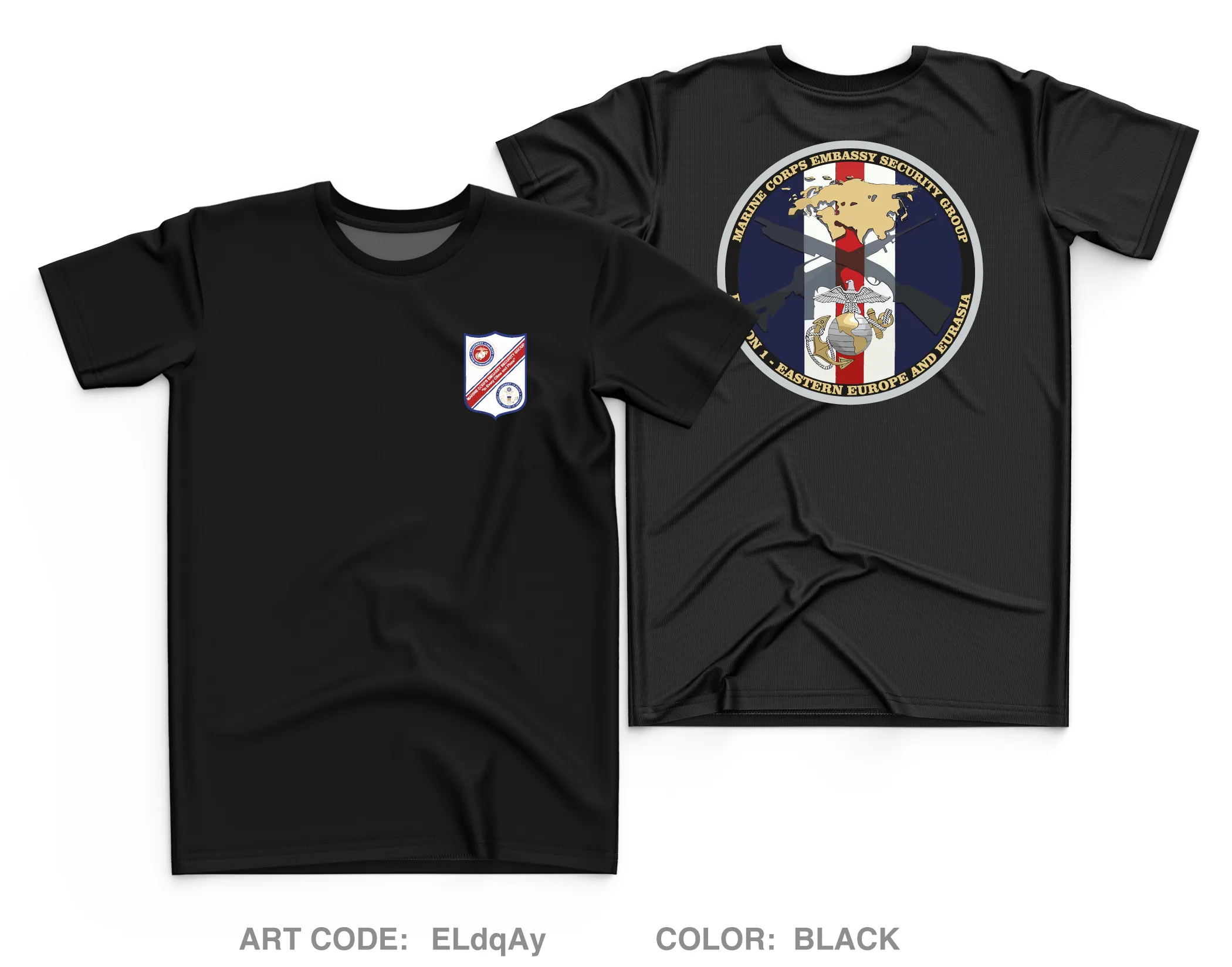 Marine Corps Embassy Security Group, Region 1 HQ Core Men's SS Performance Tee - ELdqAy