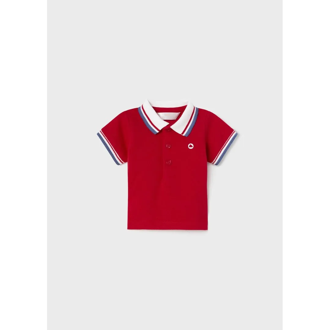 Mayoral Cotton Baby Polo - Red