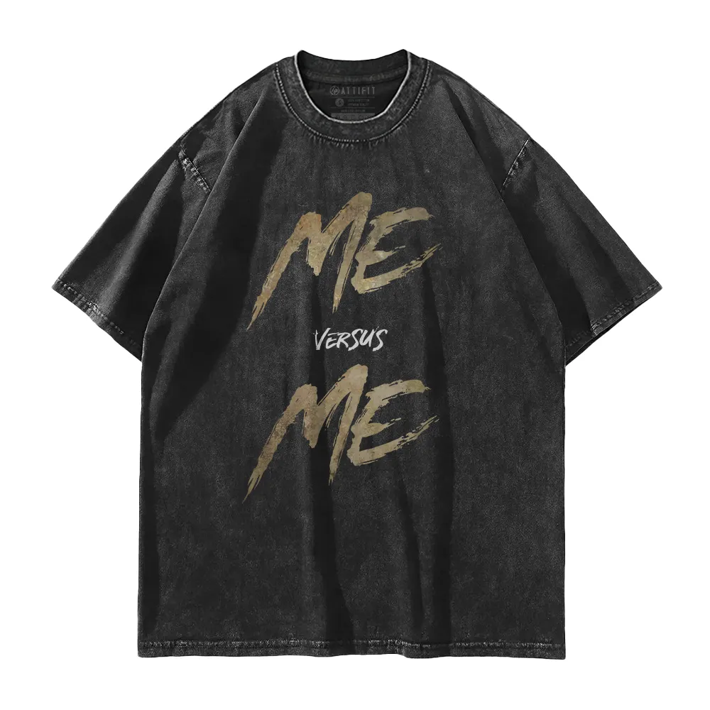 Me Vs Me Washed T-Shirt