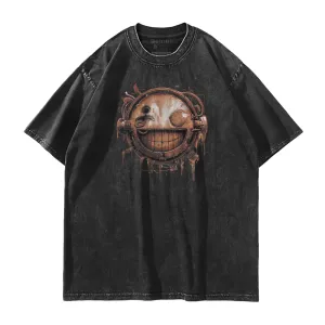 Mechanical Smiley Washed T-Shirt