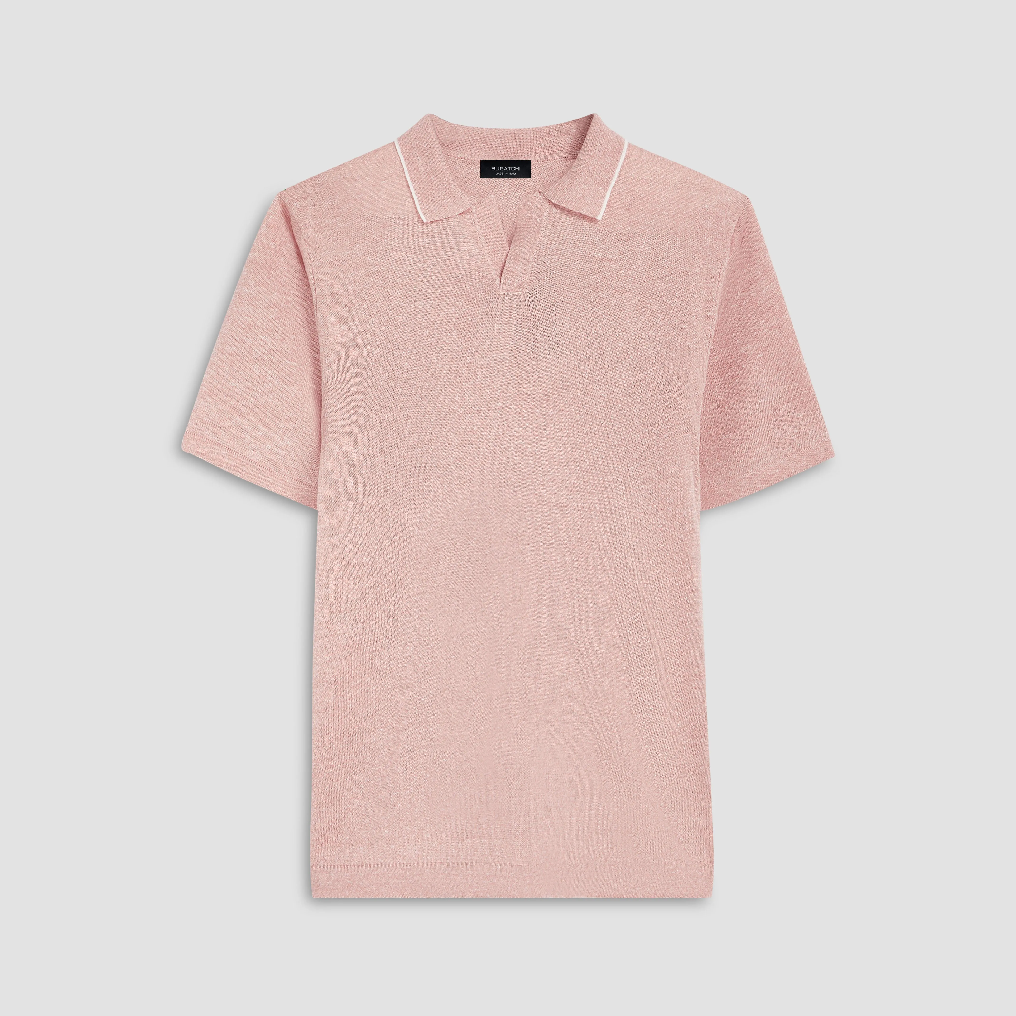 Melange Short Sleeve Riviera V-Neck Sweater