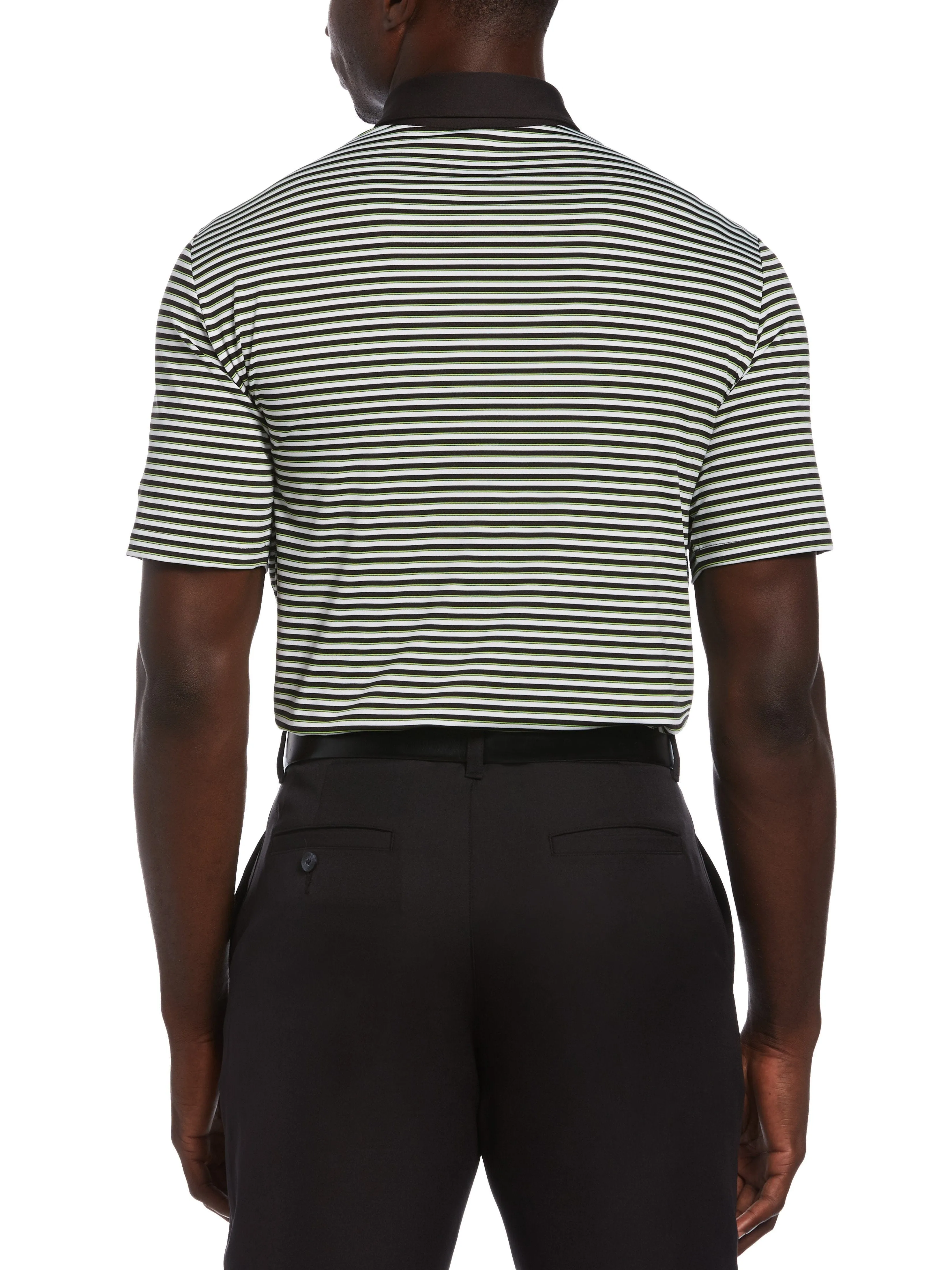 Mens 3-Color Stripe Polo