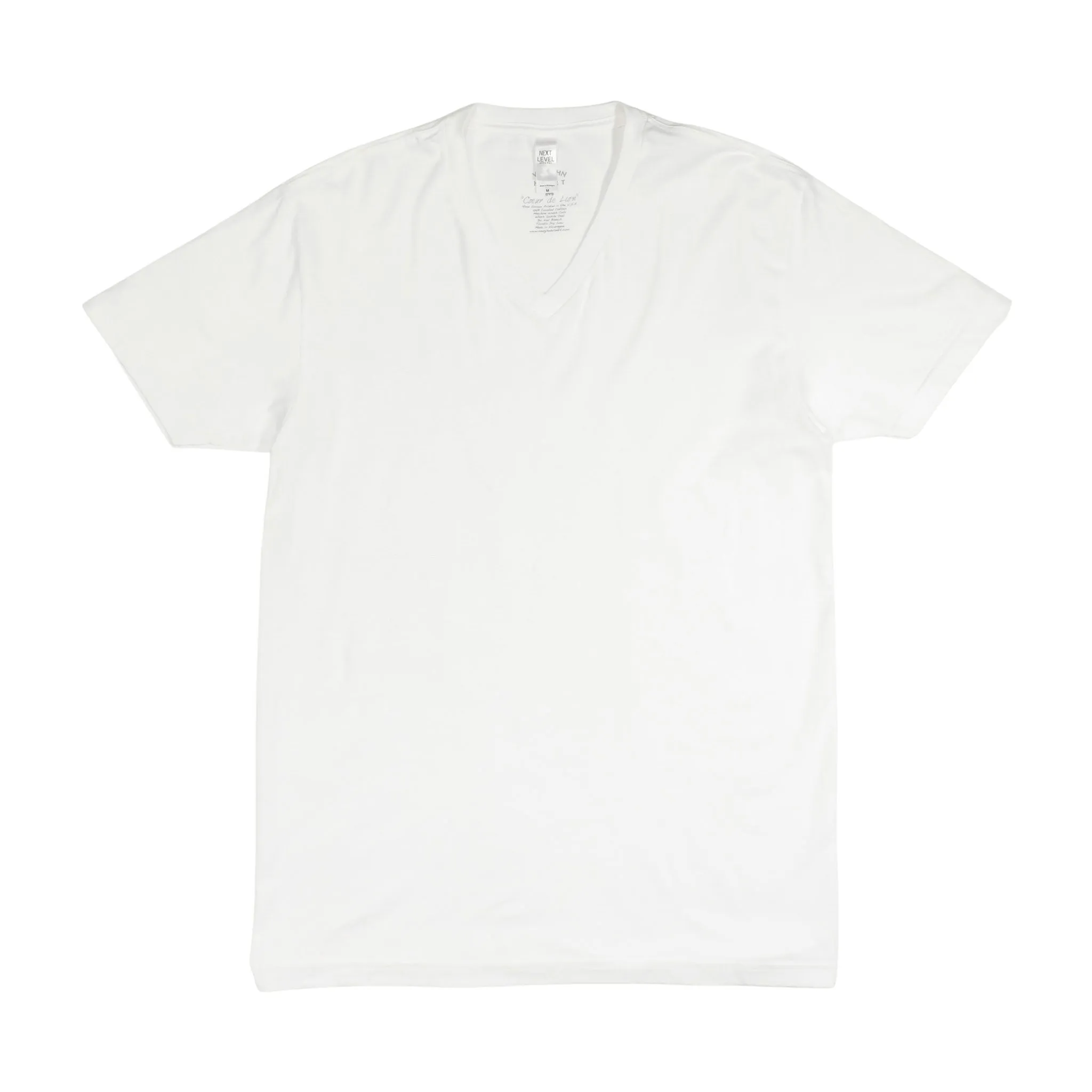 Men's - Blank White V-Neck T-Shirt