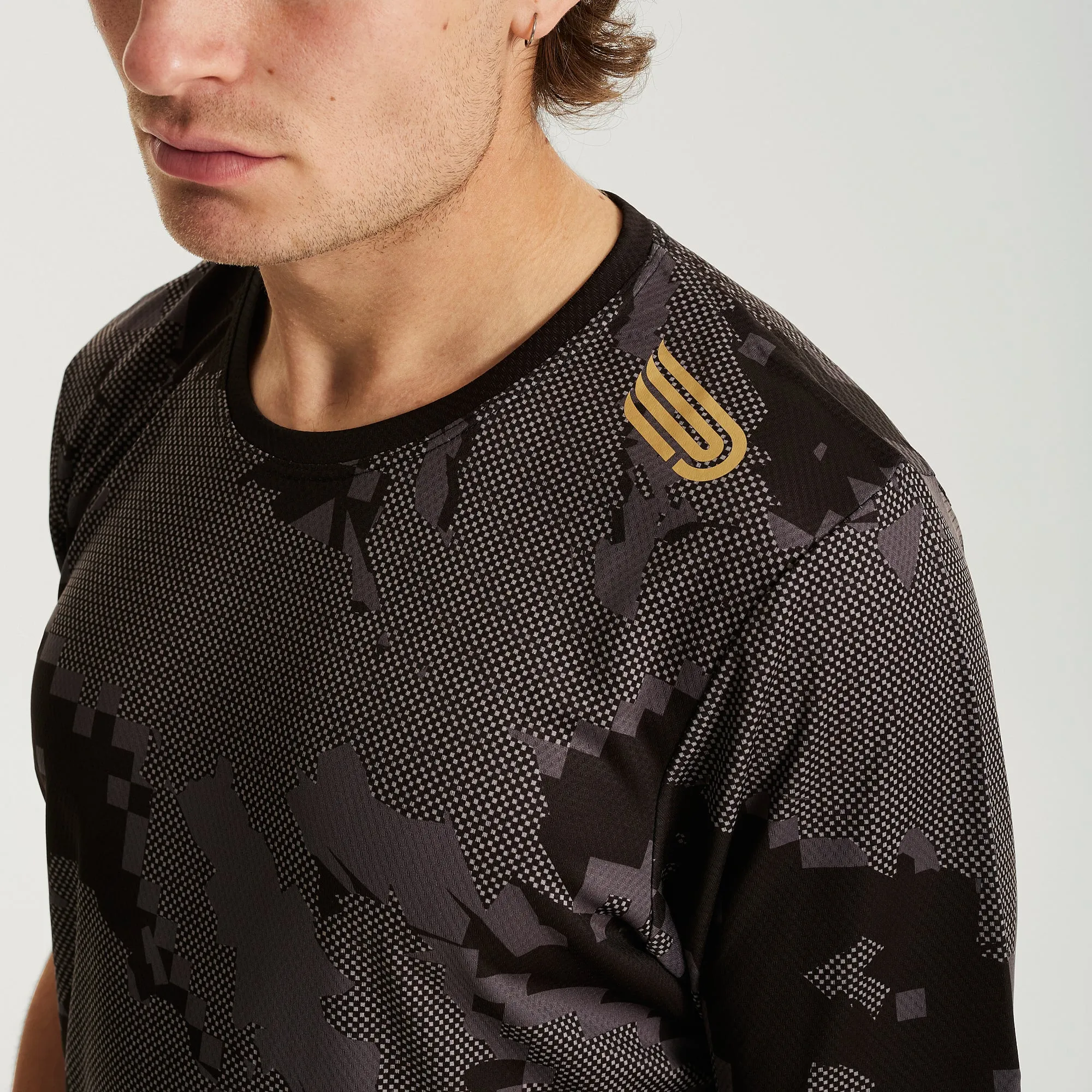 Men's Elite S/S Top | Camo/Black