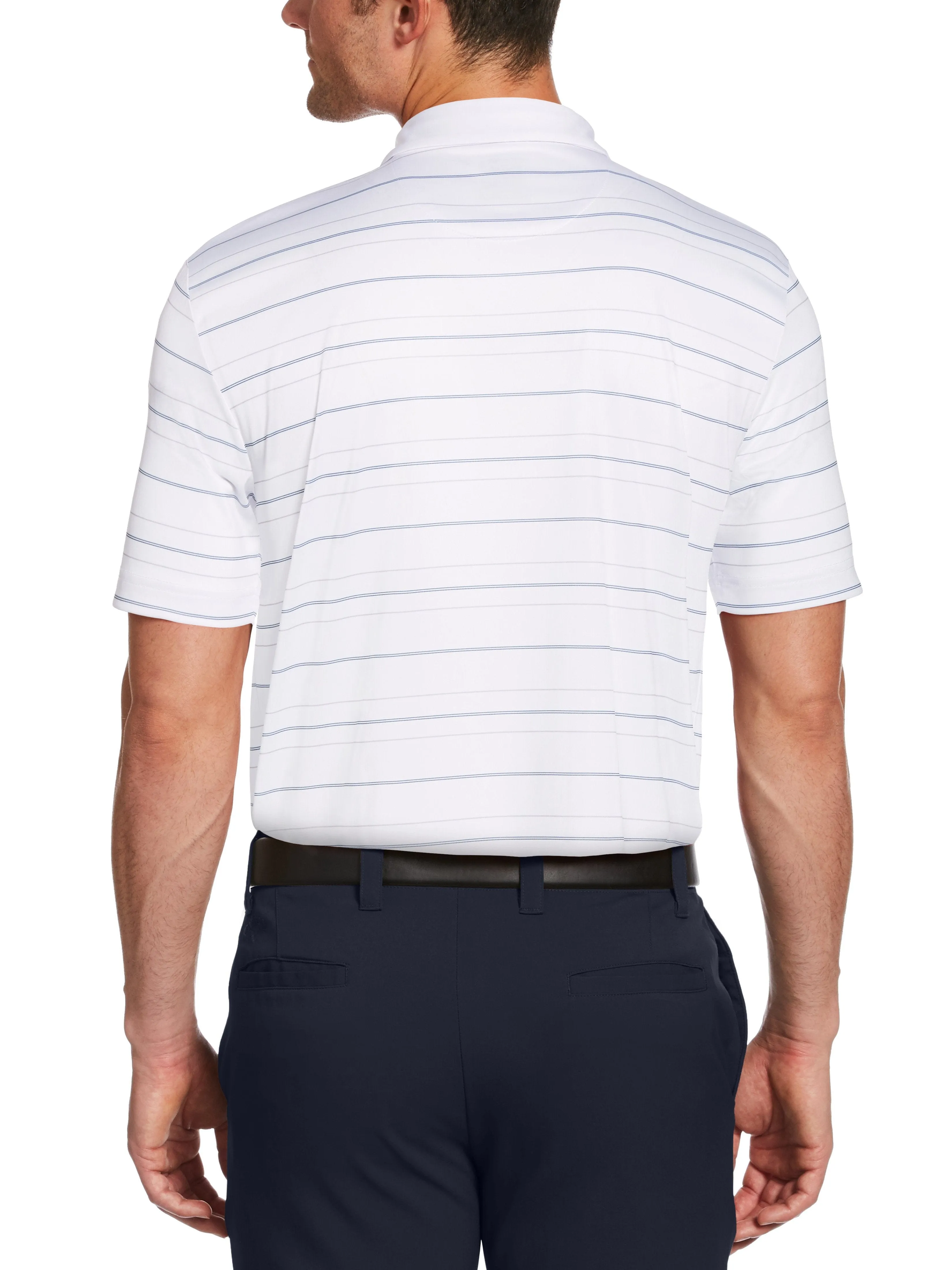 Mens Horizontal Stripe Polo