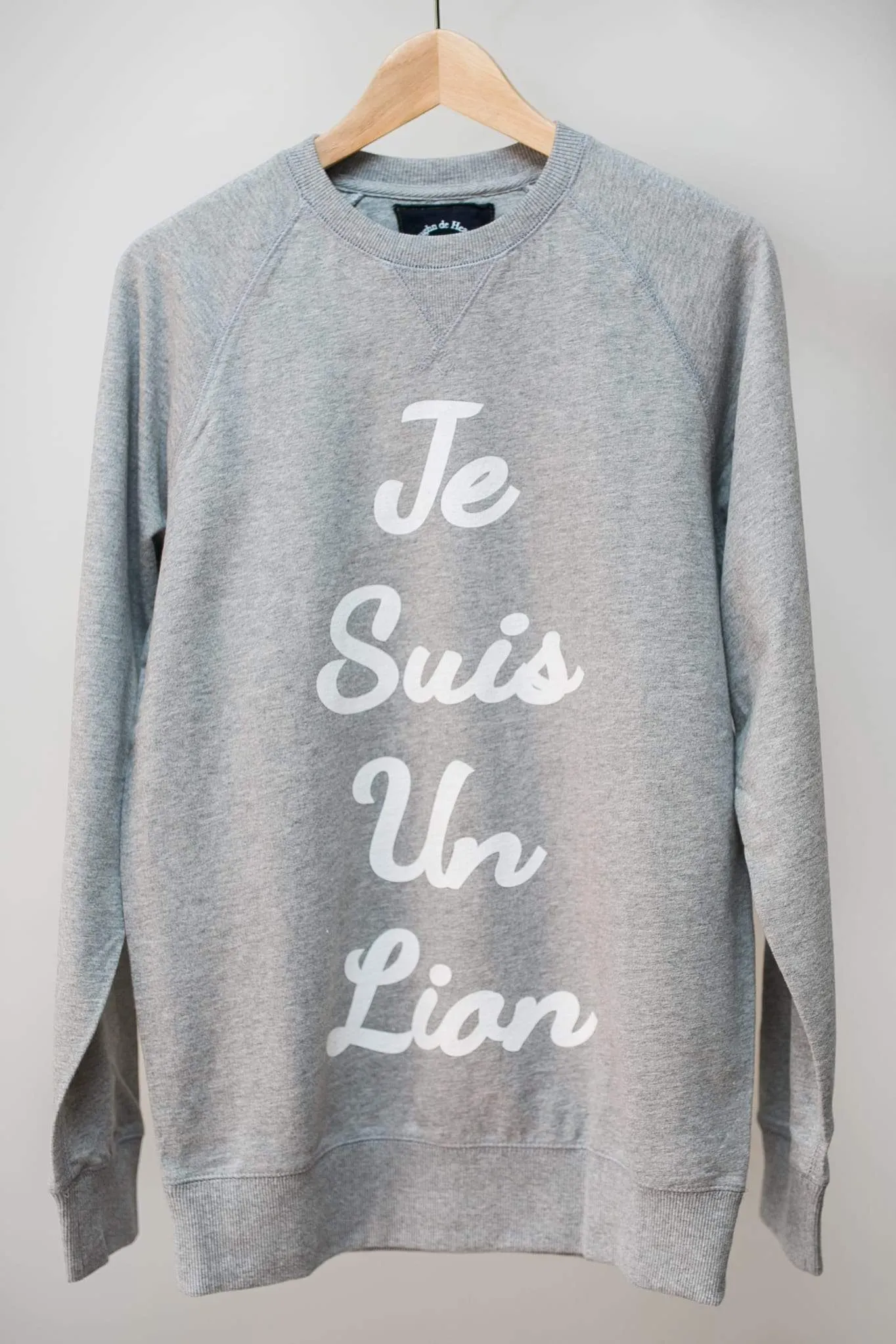 Men's - Je Suis un Lion Heather Grey Sweater