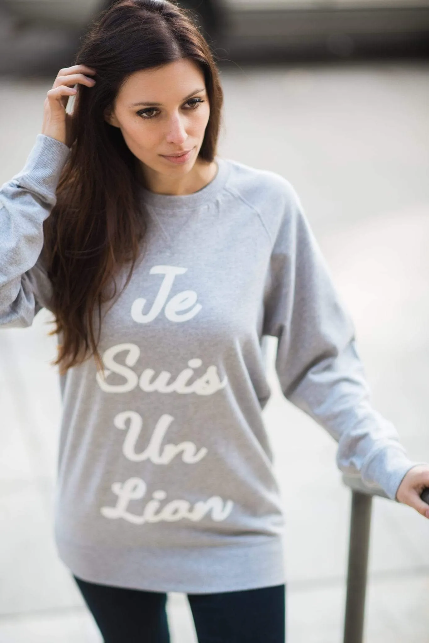 Men's - Je Suis un Lion Heather Grey Sweater