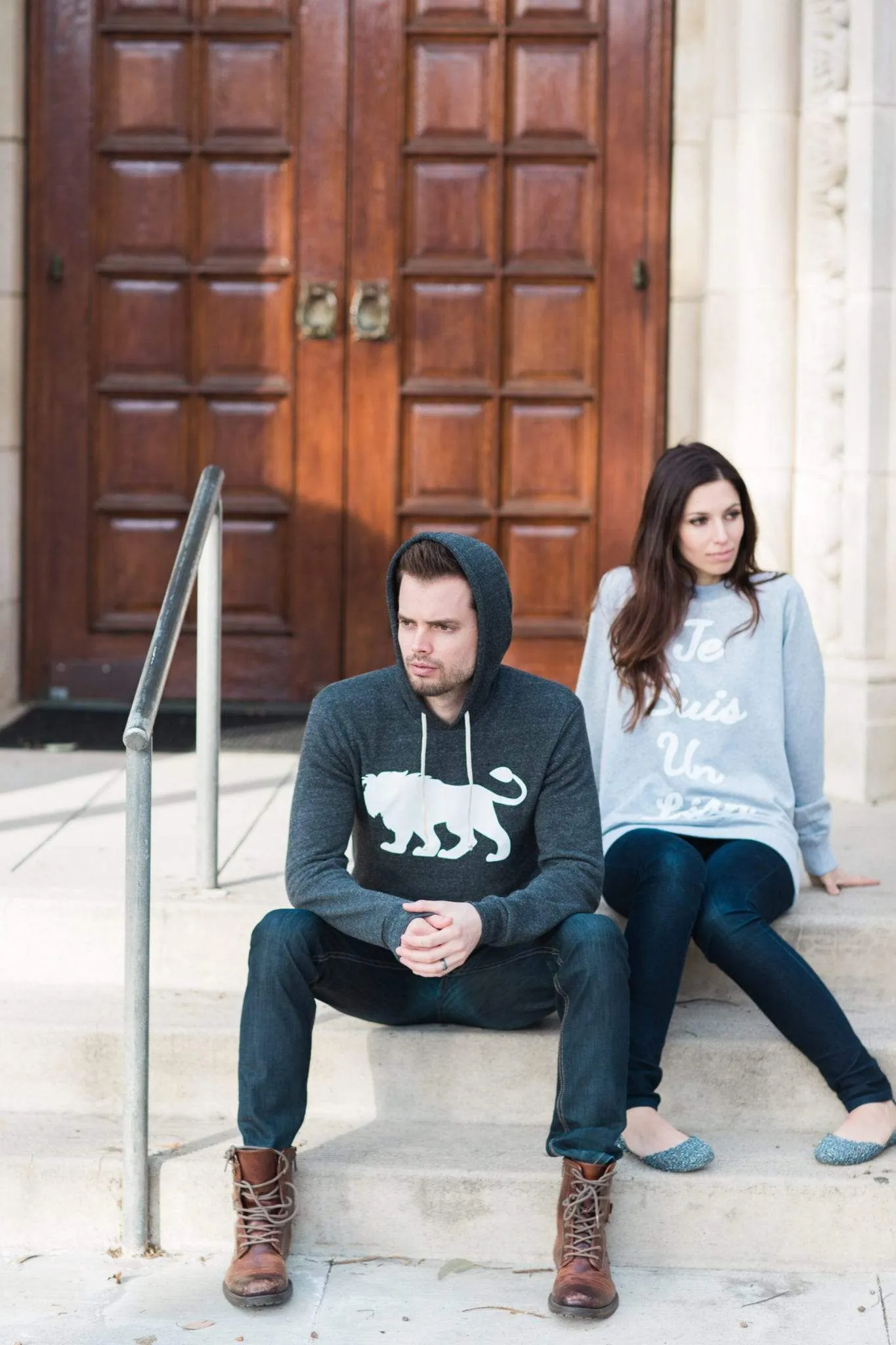Men's - Je Suis un Lion Heather Grey Sweater