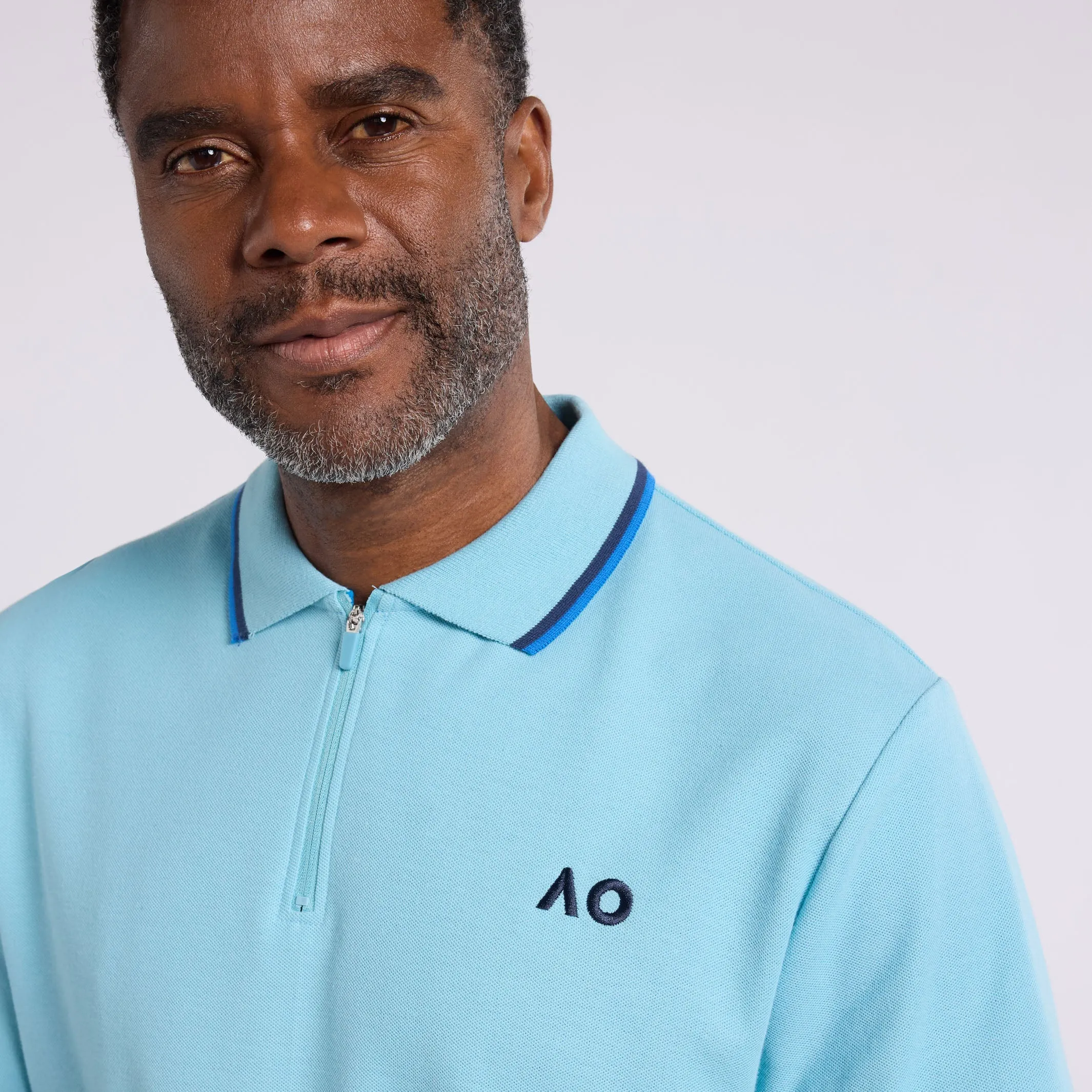 Men's Polo Half-Zip AO Logo