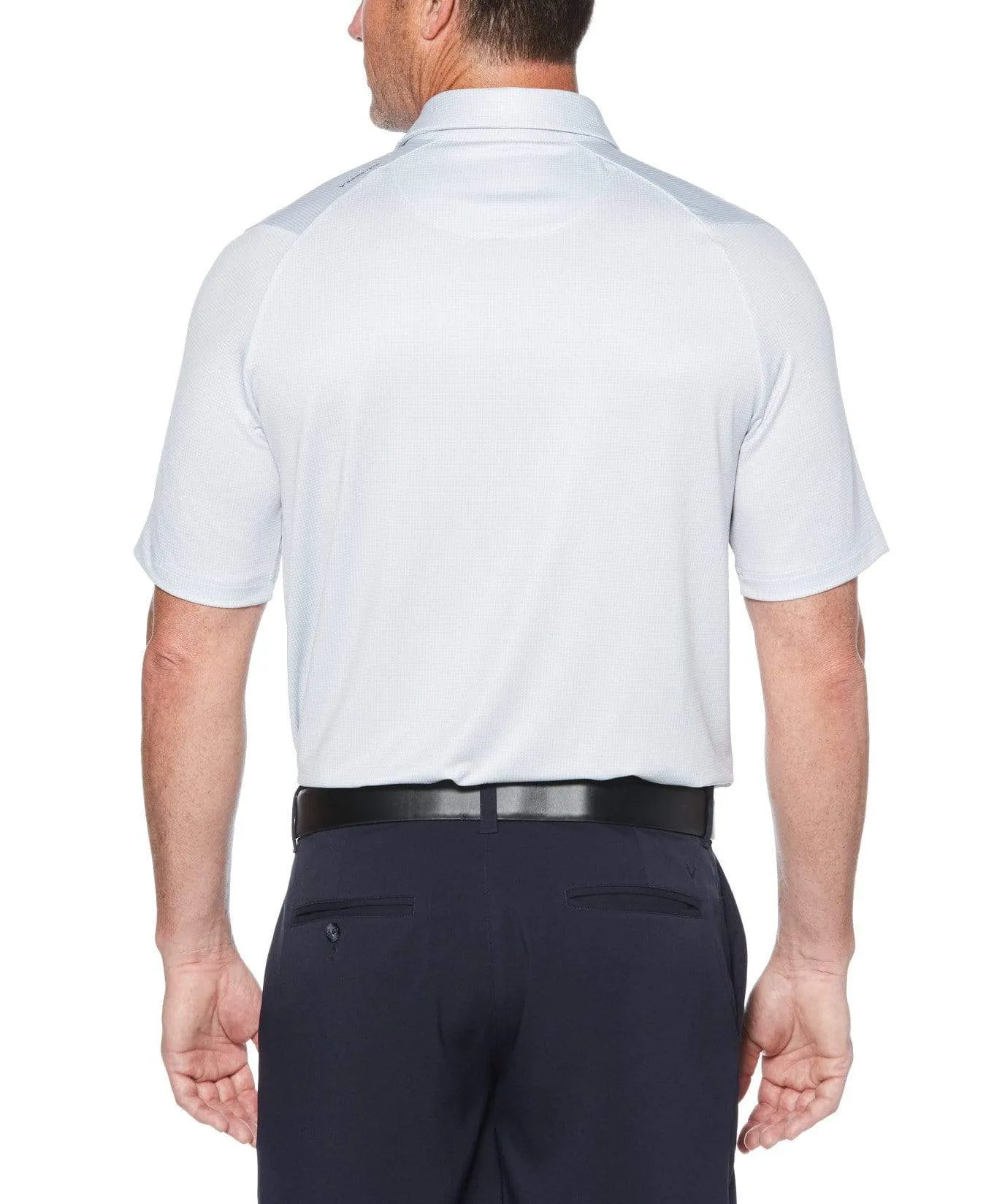 Mens Swing Tech™ Gingham Printed Polo