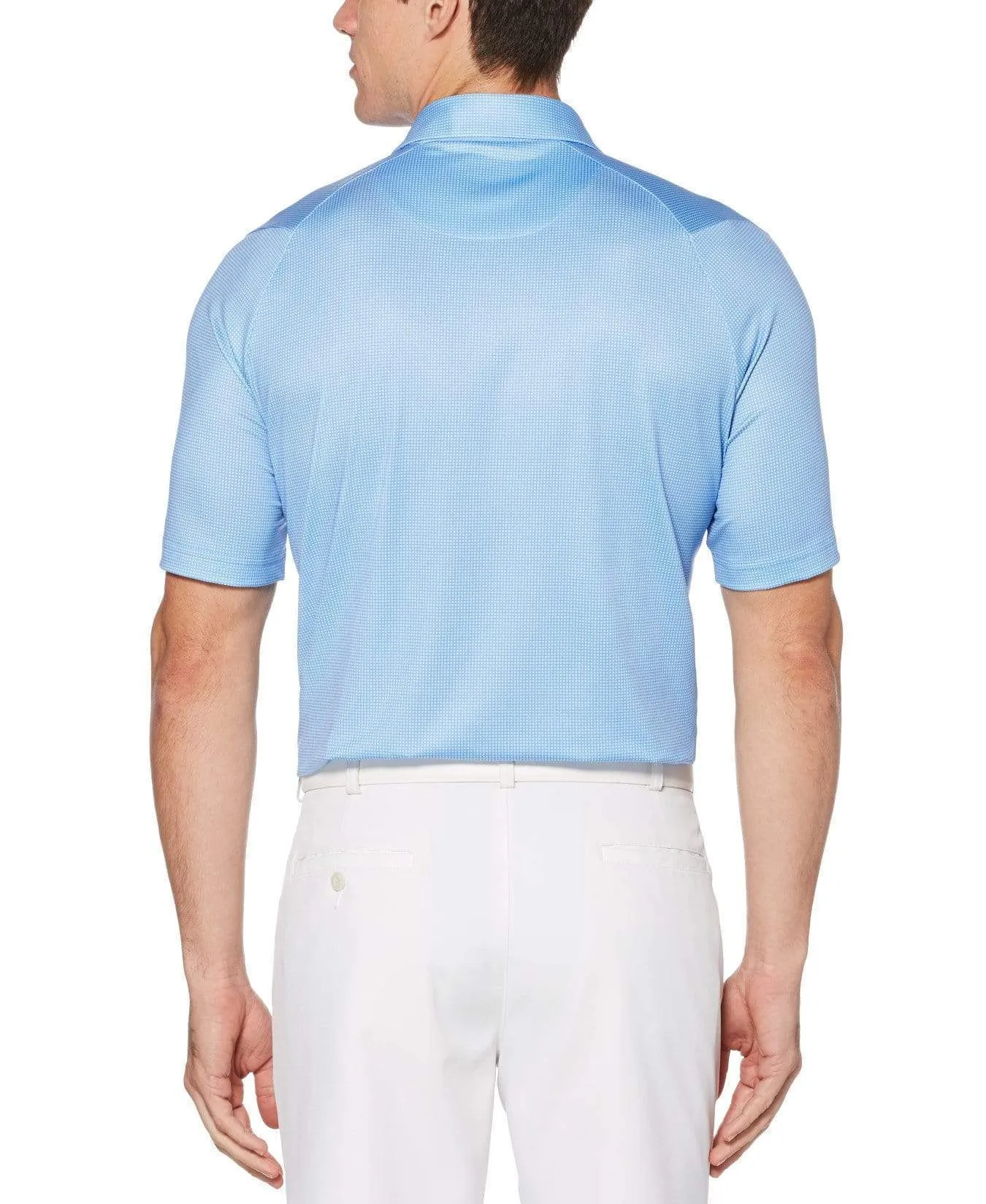 Mens Swing Tech™ Gingham Printed Polo