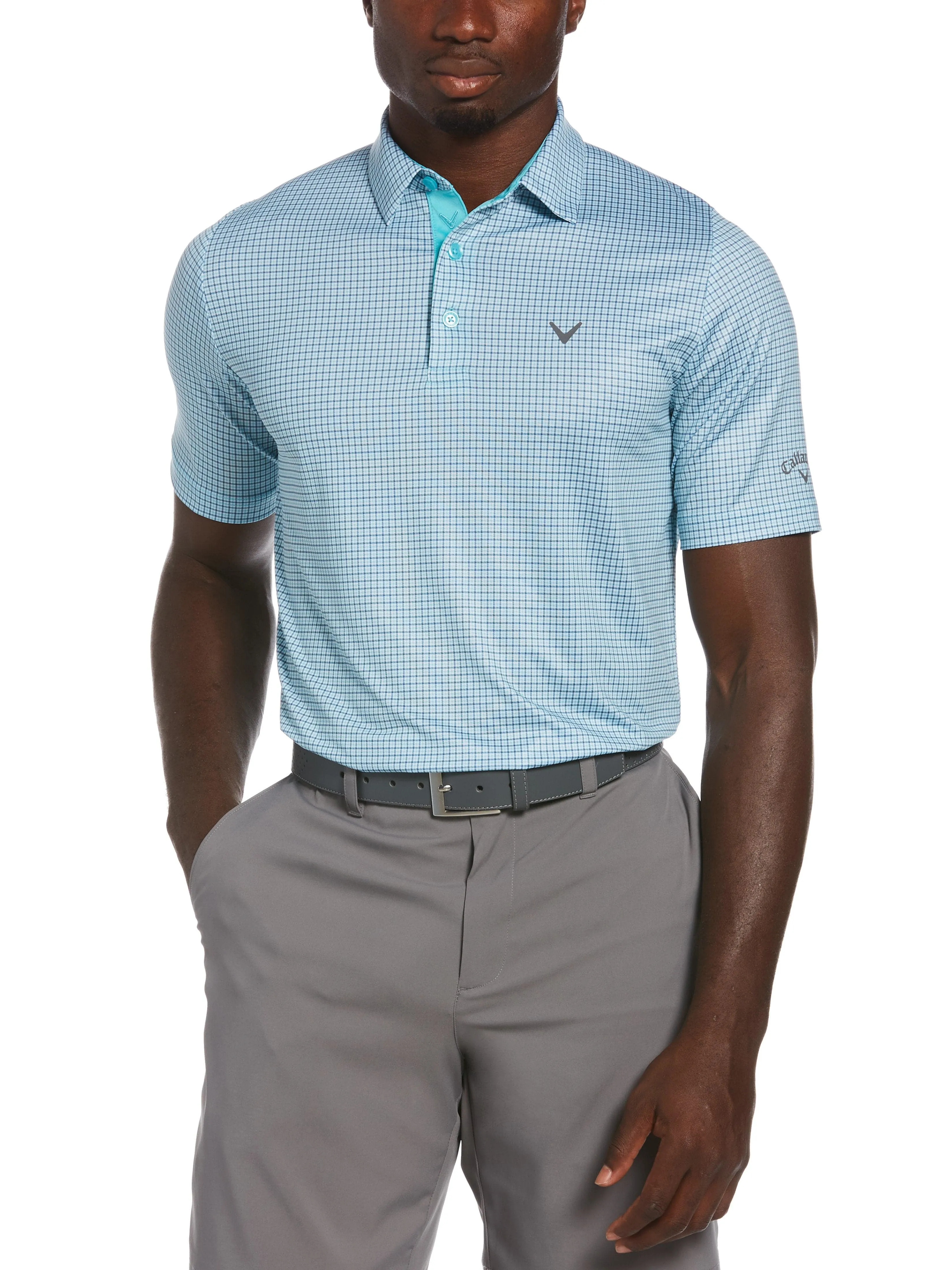 Mens Swing Tech™ Tattersall Polo