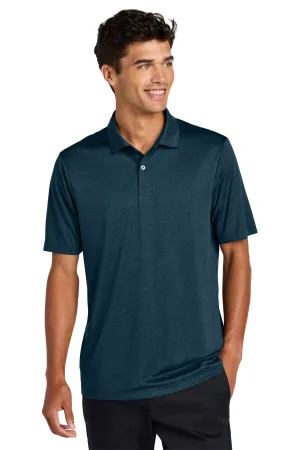 Mercer Mettle Recharge Jersey Polo MM1020 Insignia Blue Heather