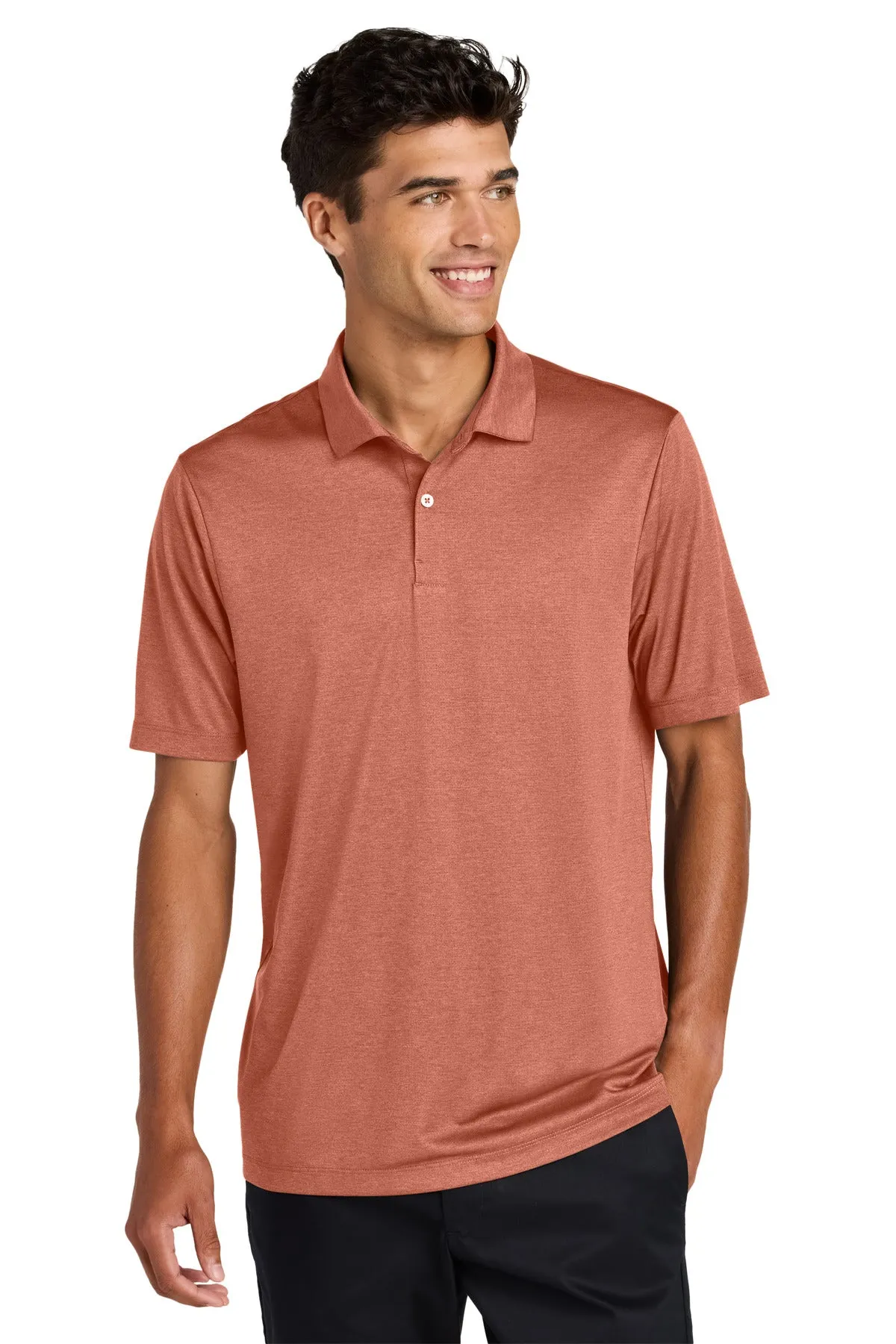 Mercer Mettle Recharge Jersey Polo MM1020 Sienna Heather