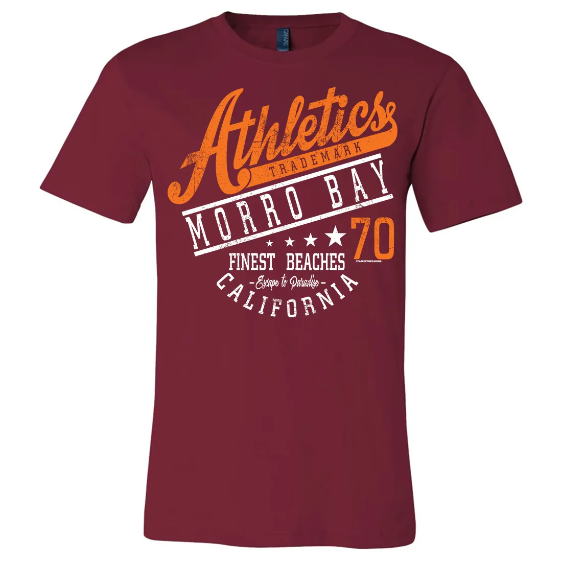 Morro Bay Athletics Asst Colors Mens Lightweight Fitted T-Shirt/tee