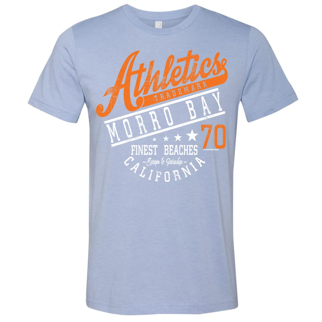 Morro Bay Athletics Asst Colors Mens Lightweight Fitted T-Shirt/tee