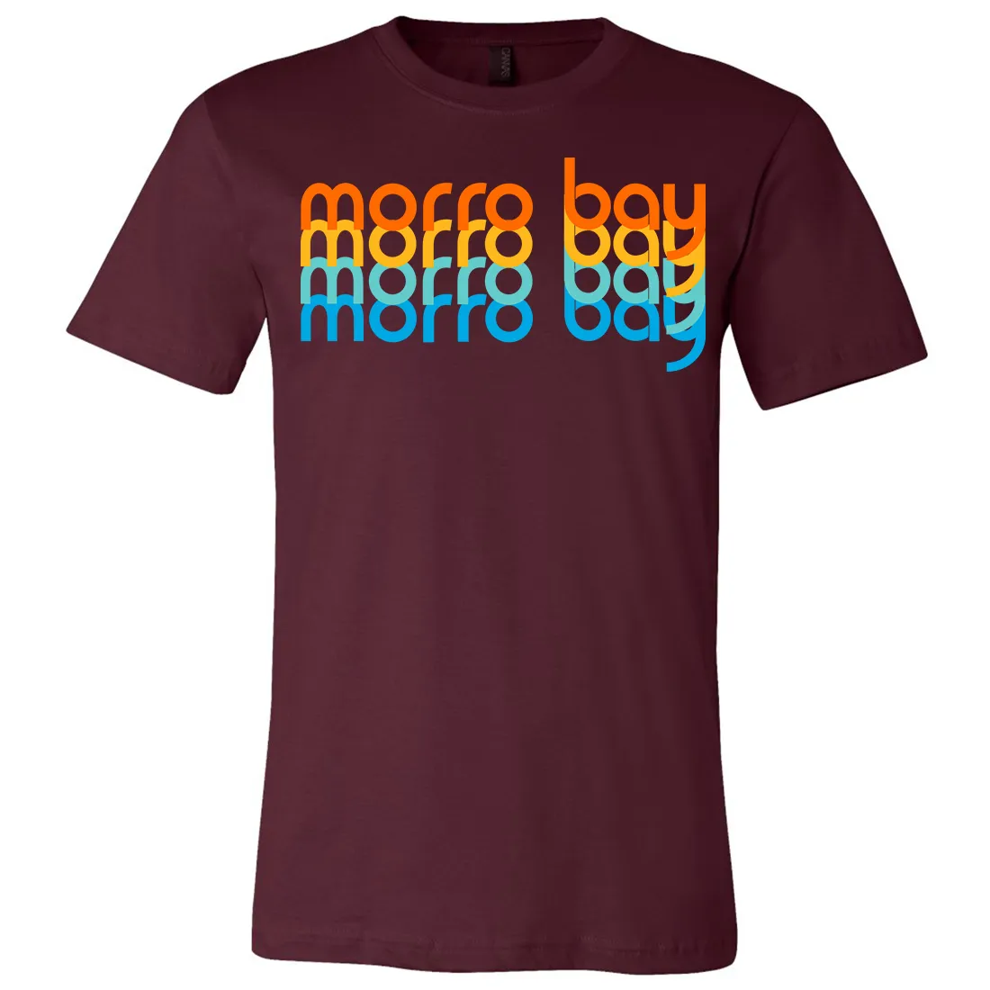 Morro Bay Stacked Asst Colors Mens Lightweight Fitted T-Shirt/tee