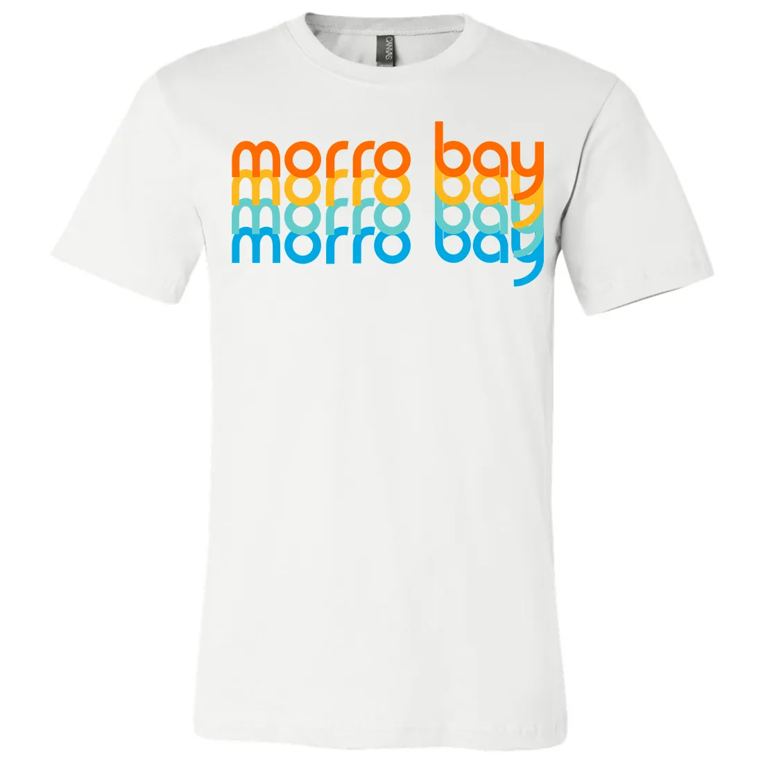 Morro Bay Stacked Asst Colors Mens Lightweight Fitted T-Shirt/tee