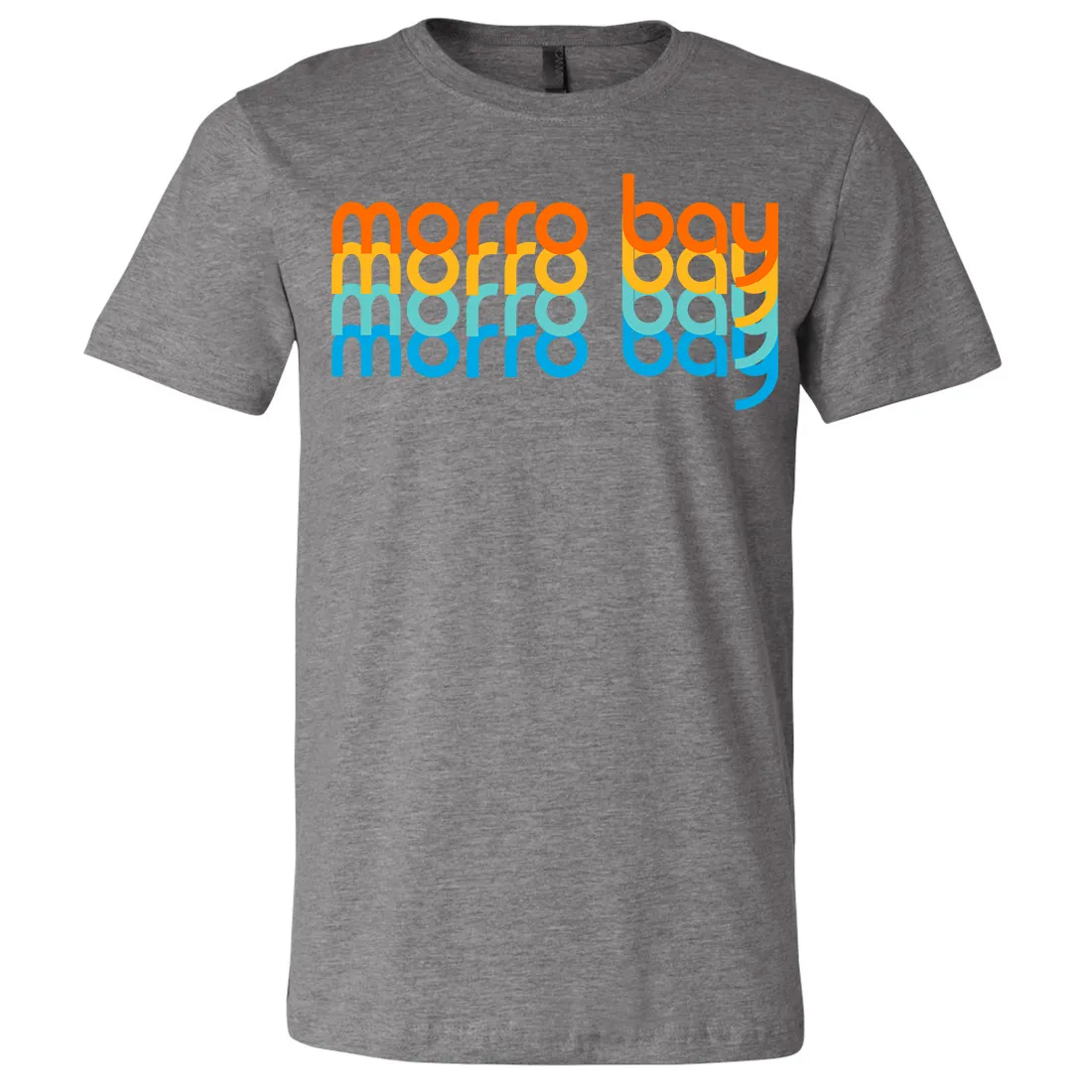 Morro Bay Stacked Asst Colors Mens Lightweight Fitted T-Shirt/tee