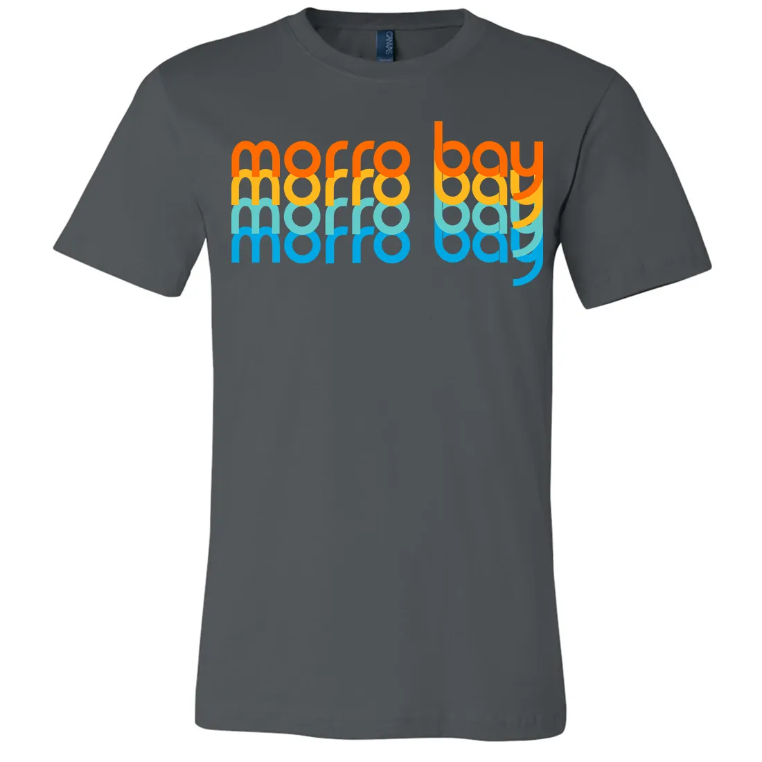 Morro Bay Stacked Asst Colors Mens Lightweight Fitted T-Shirt/tee