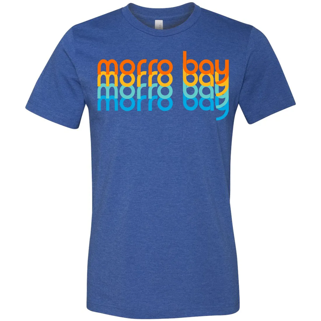 Morro Bay Stacked Asst Colors Mens Lightweight Fitted T-Shirt/tee