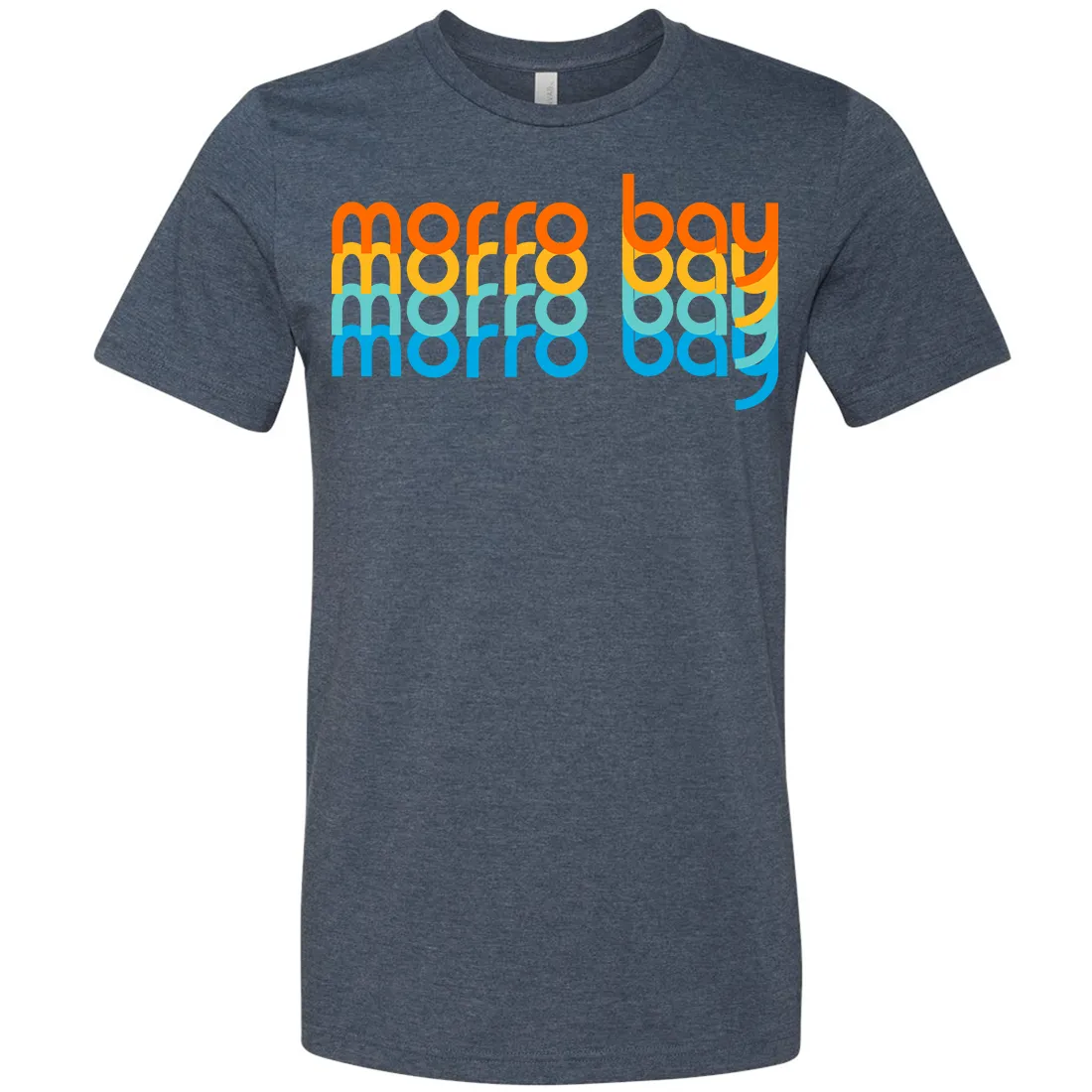 Morro Bay Stacked Asst Colors Mens Lightweight Fitted T-Shirt/tee
