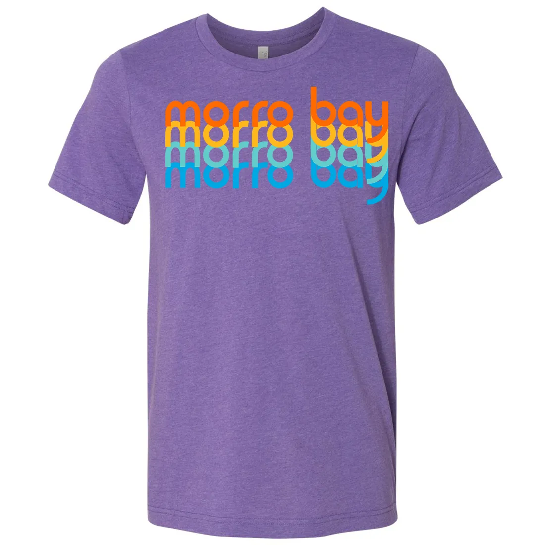 Morro Bay Stacked Asst Colors Mens Lightweight Fitted T-Shirt/tee