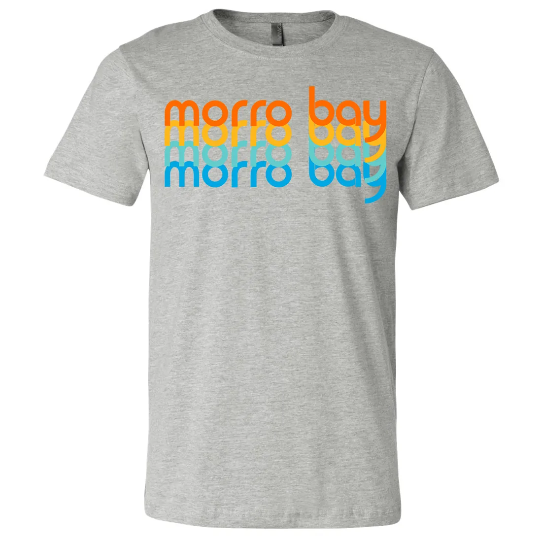 Morro Bay Stacked Asst Colors Mens Lightweight Fitted T-Shirt/tee