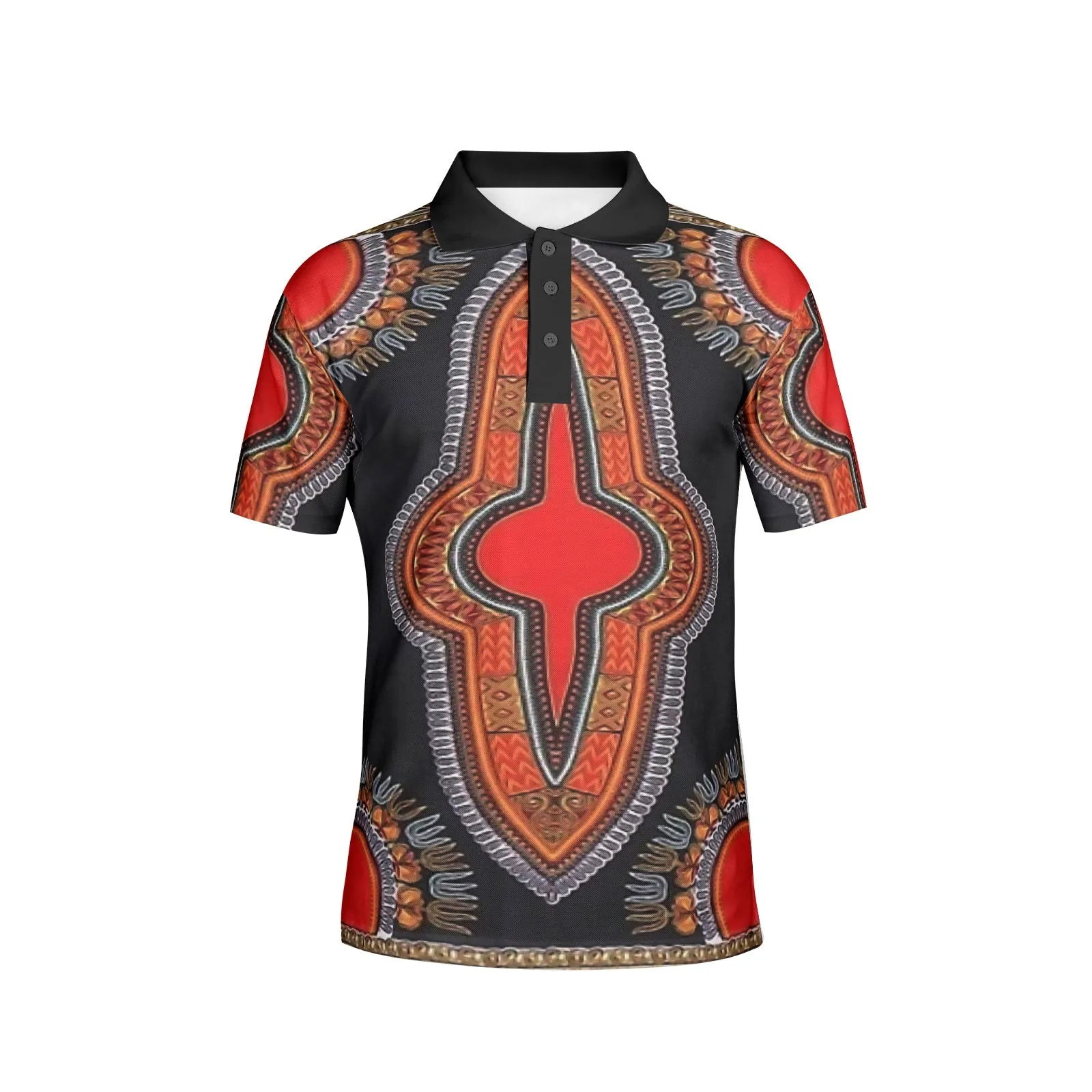 Moyo African Print Men's Polo Shirts