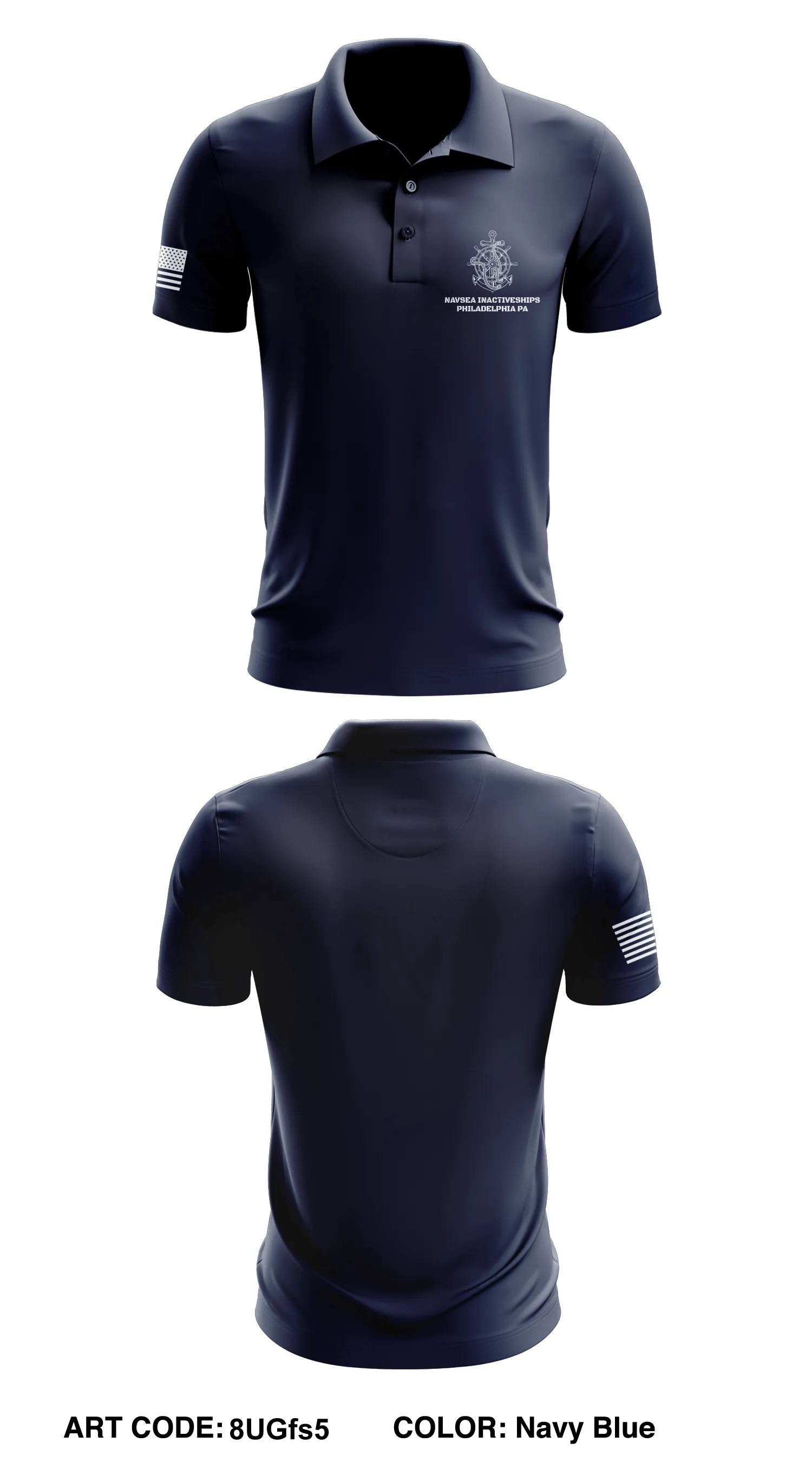 NAVSEA INACTIVESHIPS PHILADELPHIA PA Store 1 Core Men's SS Performance Polo - 8UGfs5