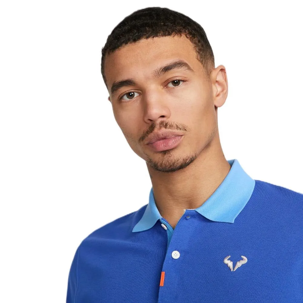 Nike Men's Dri-FIT Rafa Slim Polo (Blue/White)